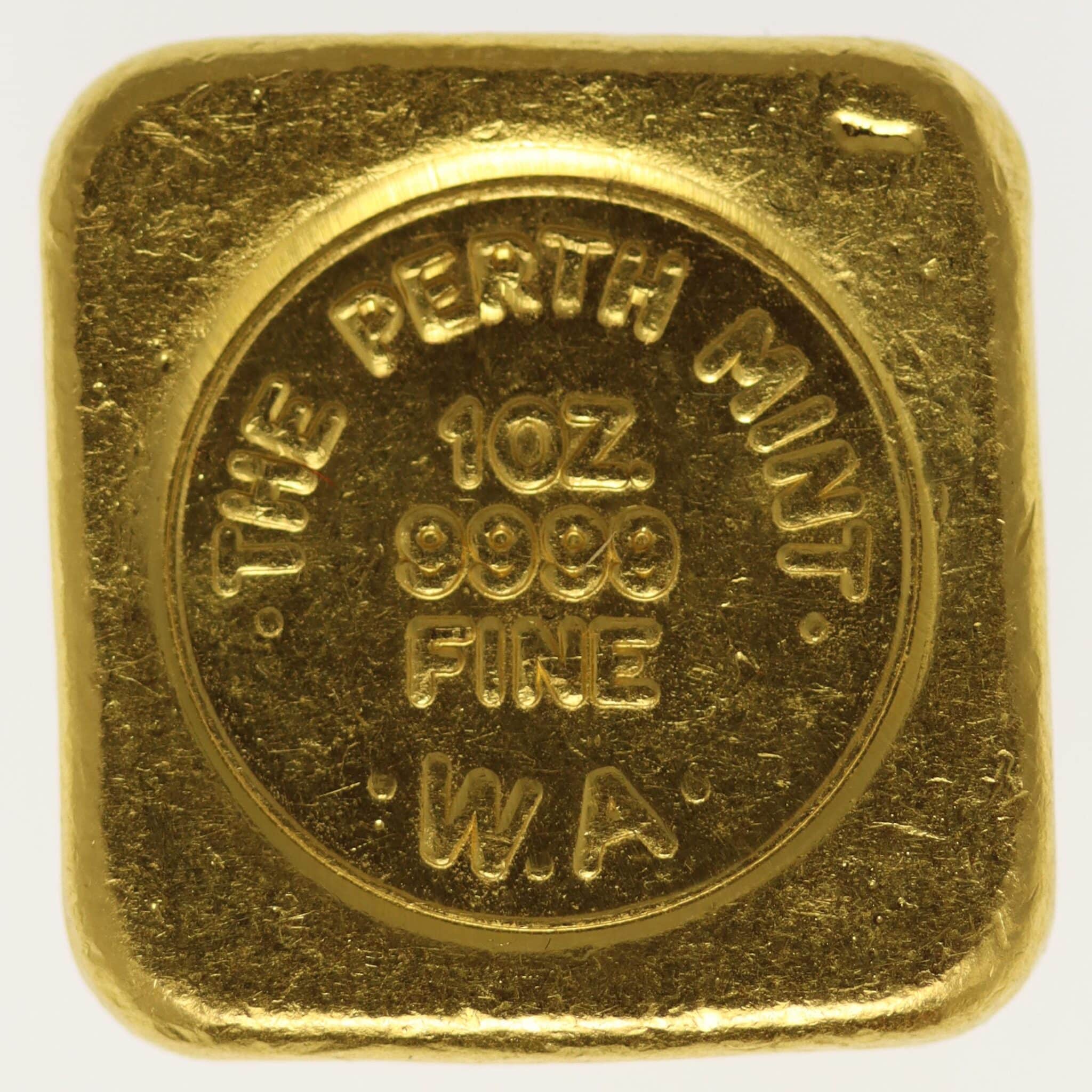 Goldbarren 1 OZ Australien Perth Mint