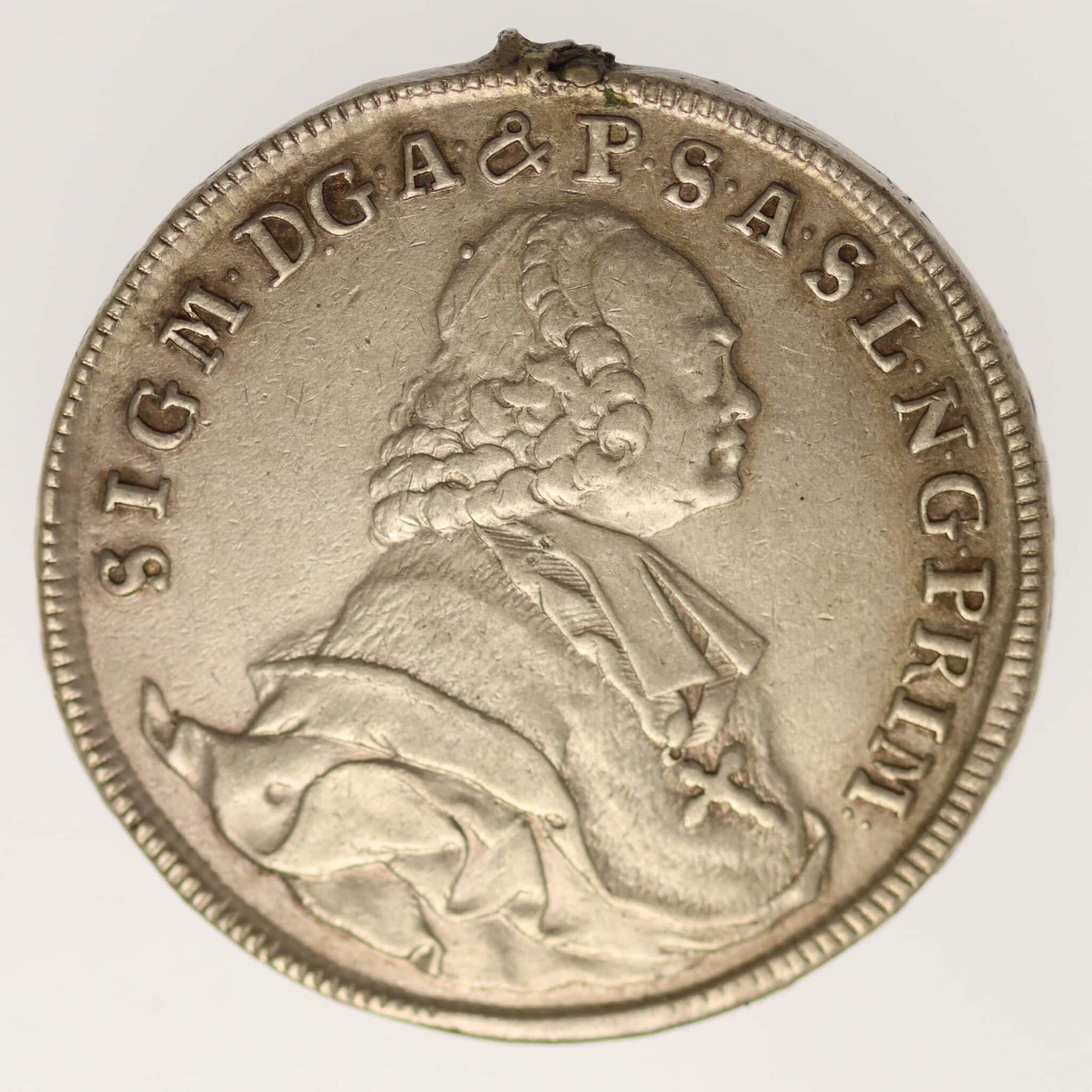 Österreich Salzburg Sigismund III. Graf Schrattenbach Taler 1768