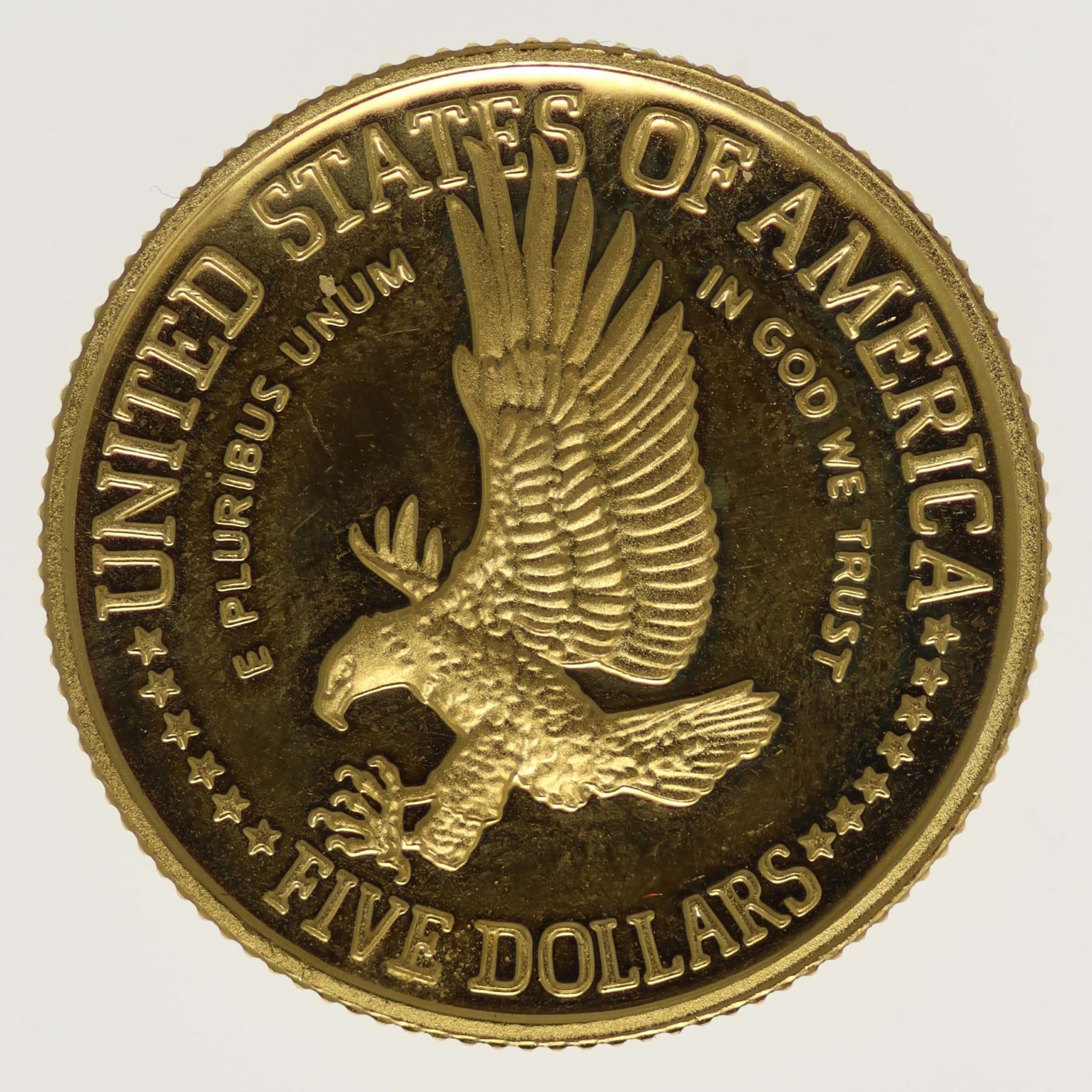 USA 5 Dollars 1986
