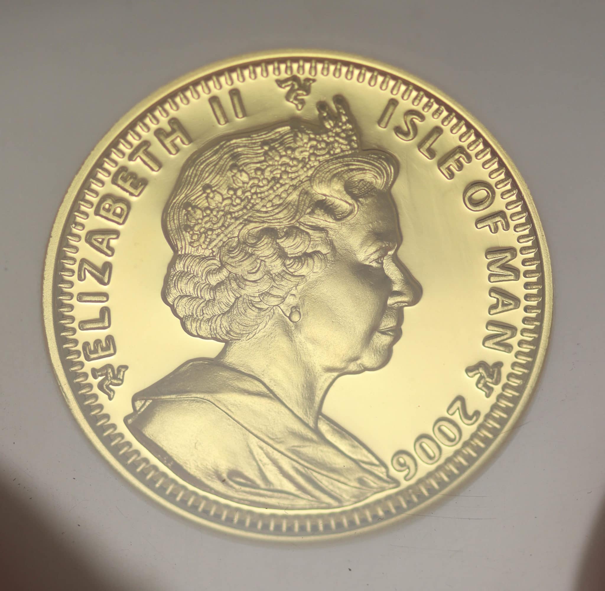 Isle of Man Elisabeth II. 1 Unze 2006 Angel Ultra High Relief