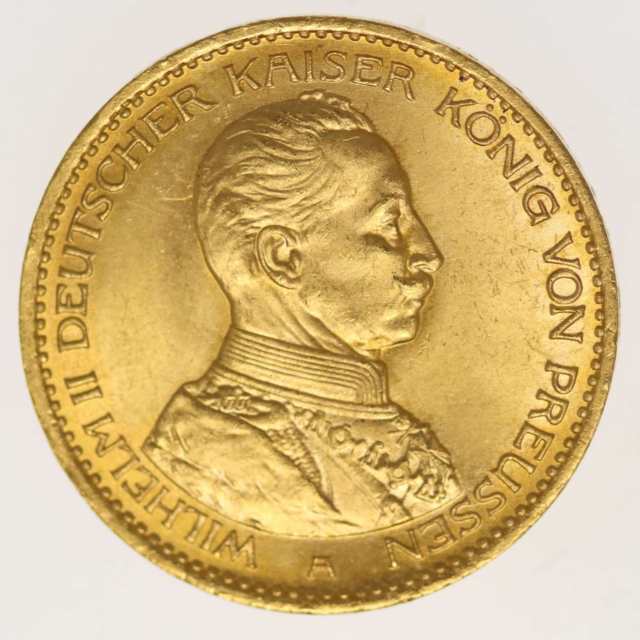 Preussen Wilhelm II. 20 Mark 1914 A
