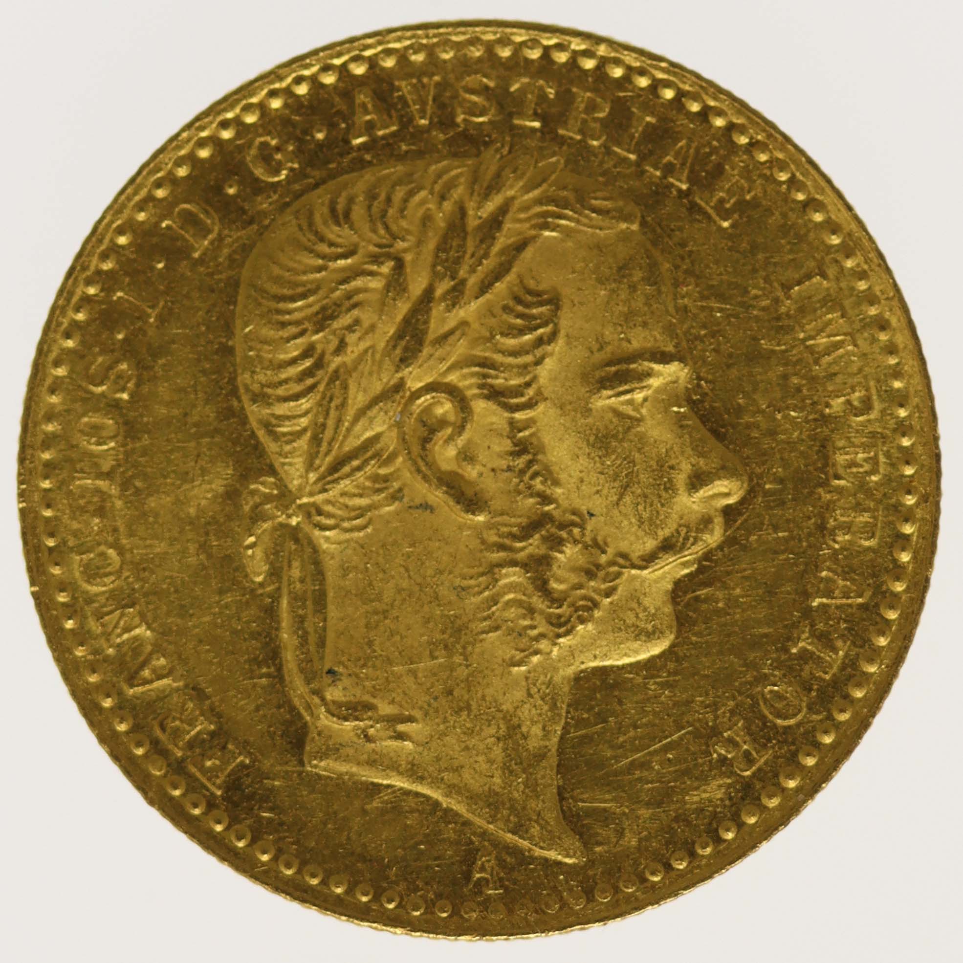 Österreich Kaiserreich Franz Joseph I. Dukat 1868 A