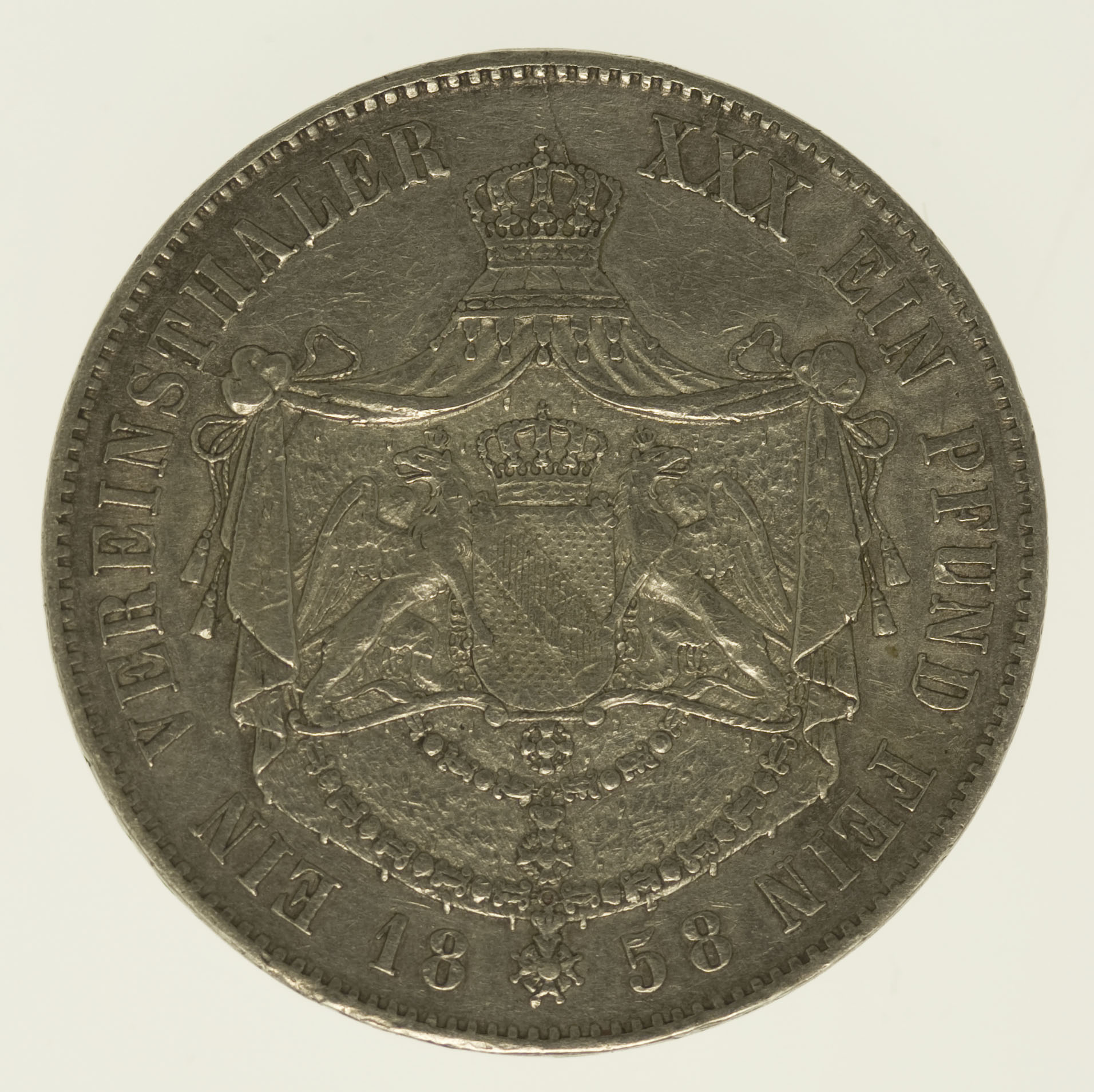 Baden Friedrich Vereinstaler 1858