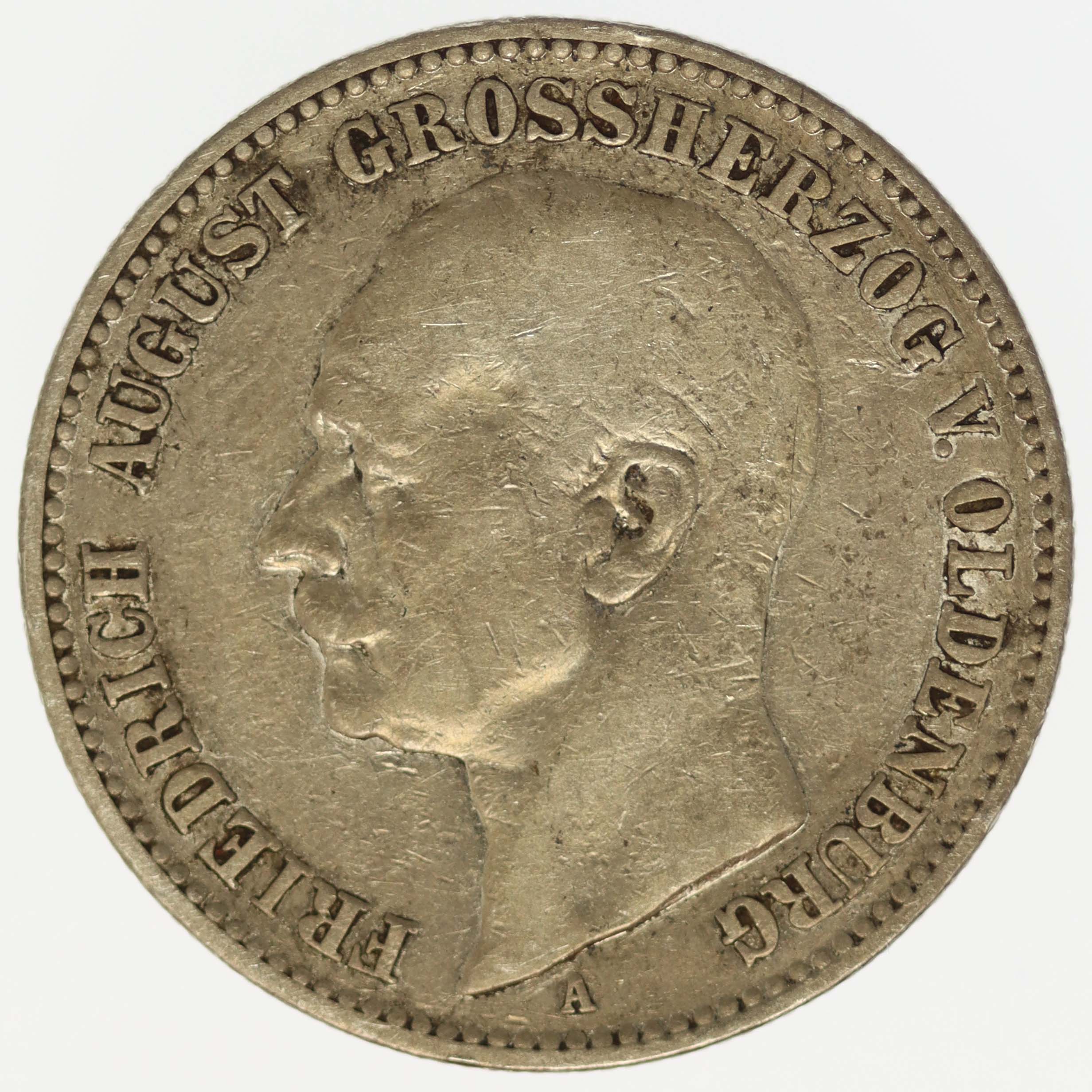 Oldenburg Friedrich August 2 Mark 1901