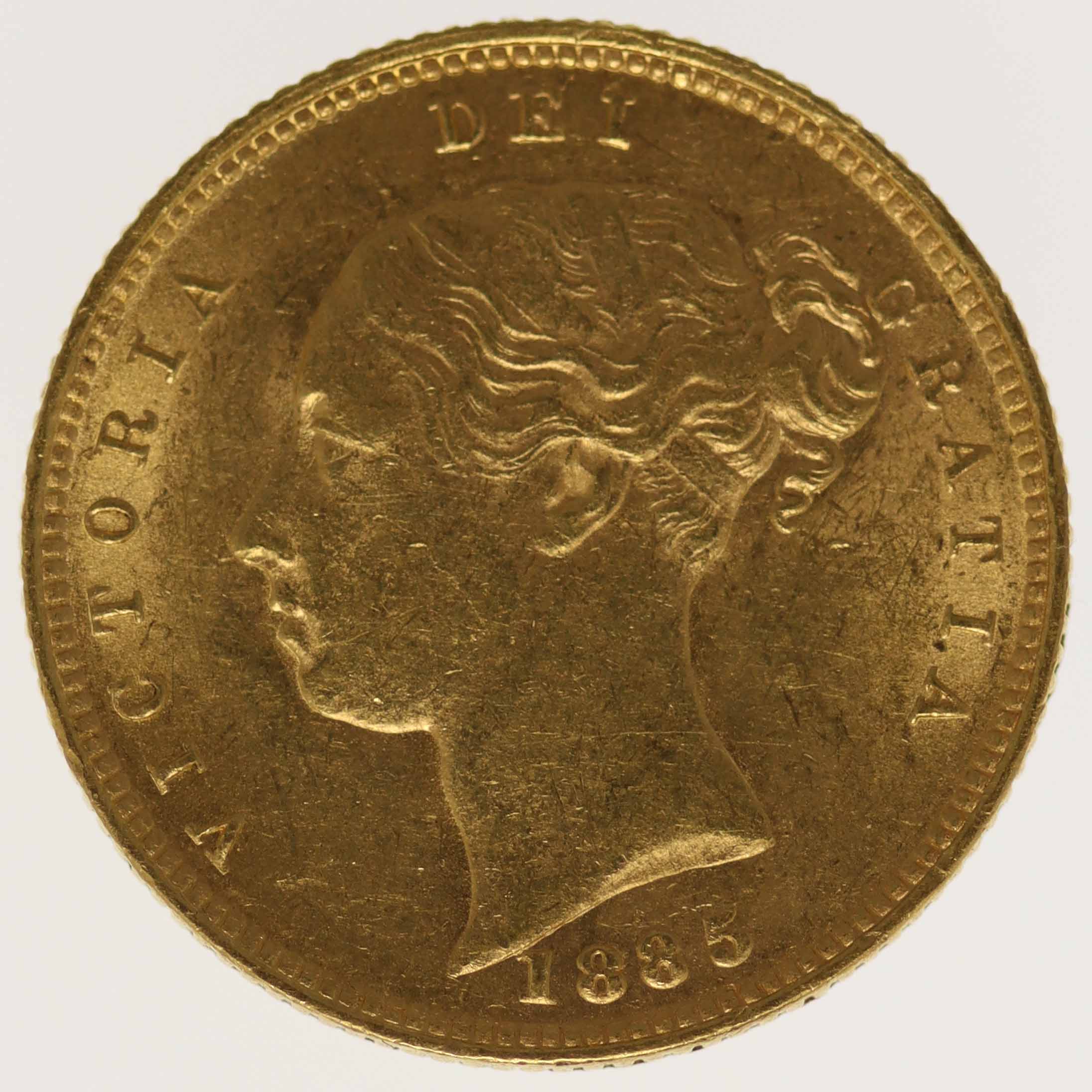 Großbritannien Victoria Half Sovereign 1885