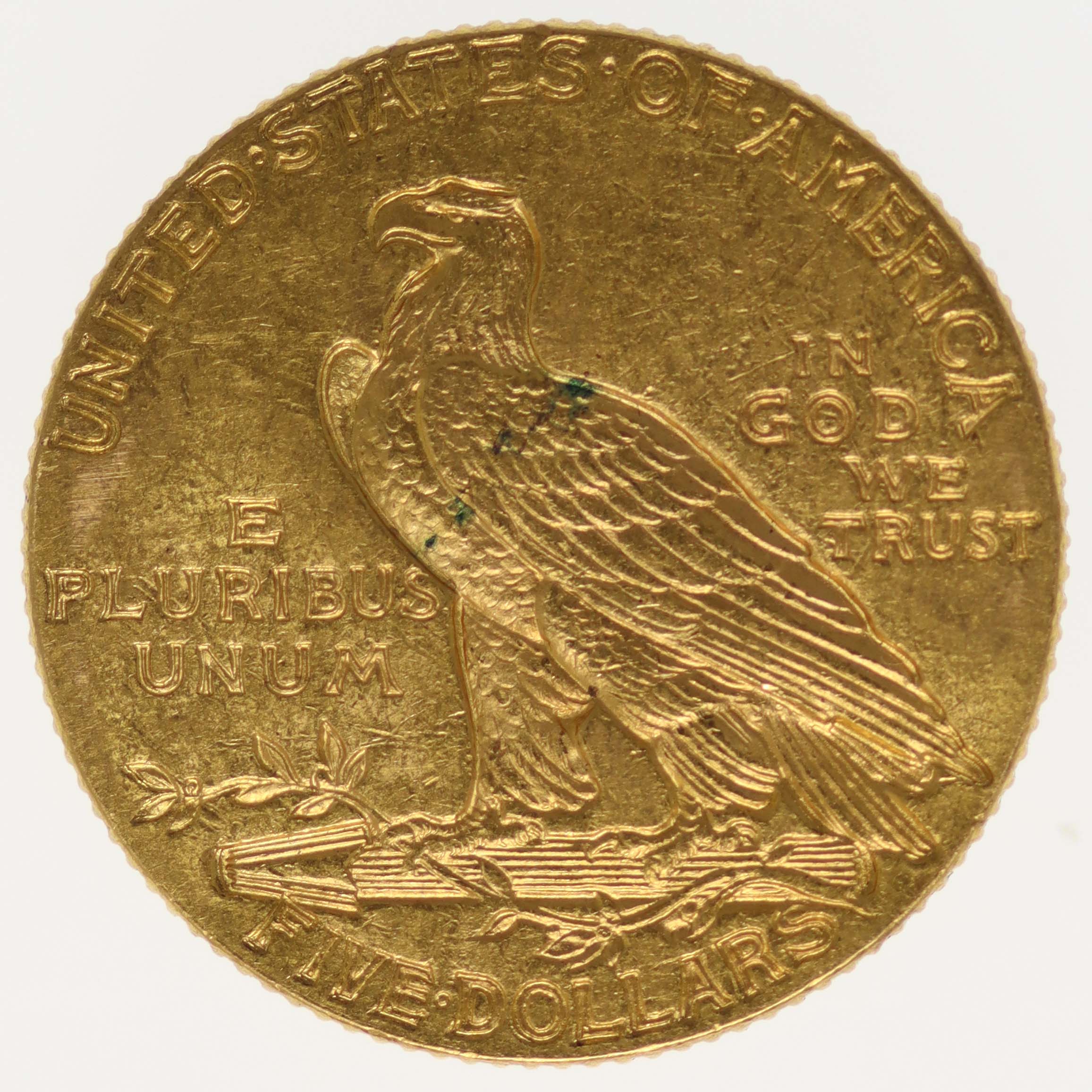 USA 5 Dollars 1915 Indianer