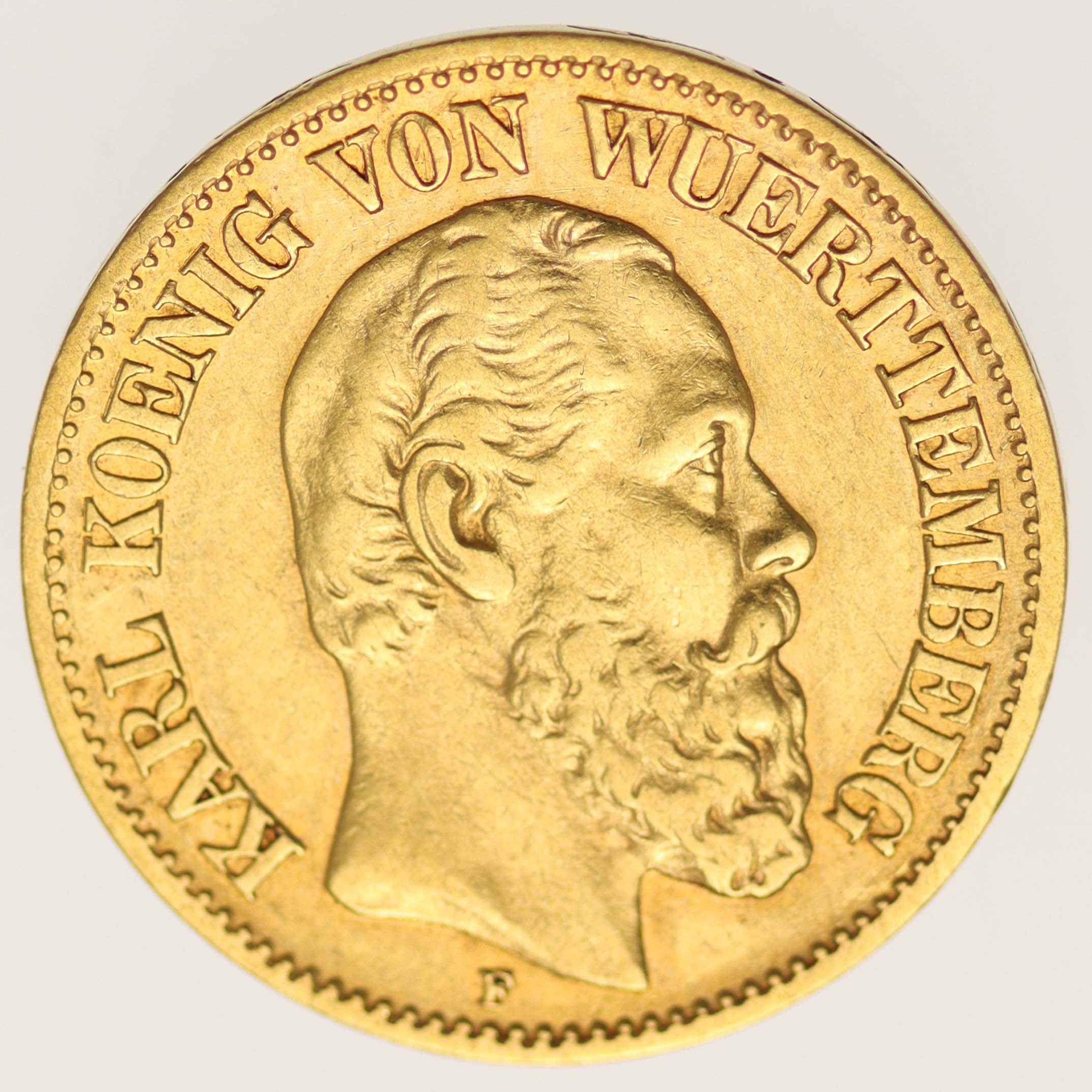 Württemberg Karl 10 Mark 1888
