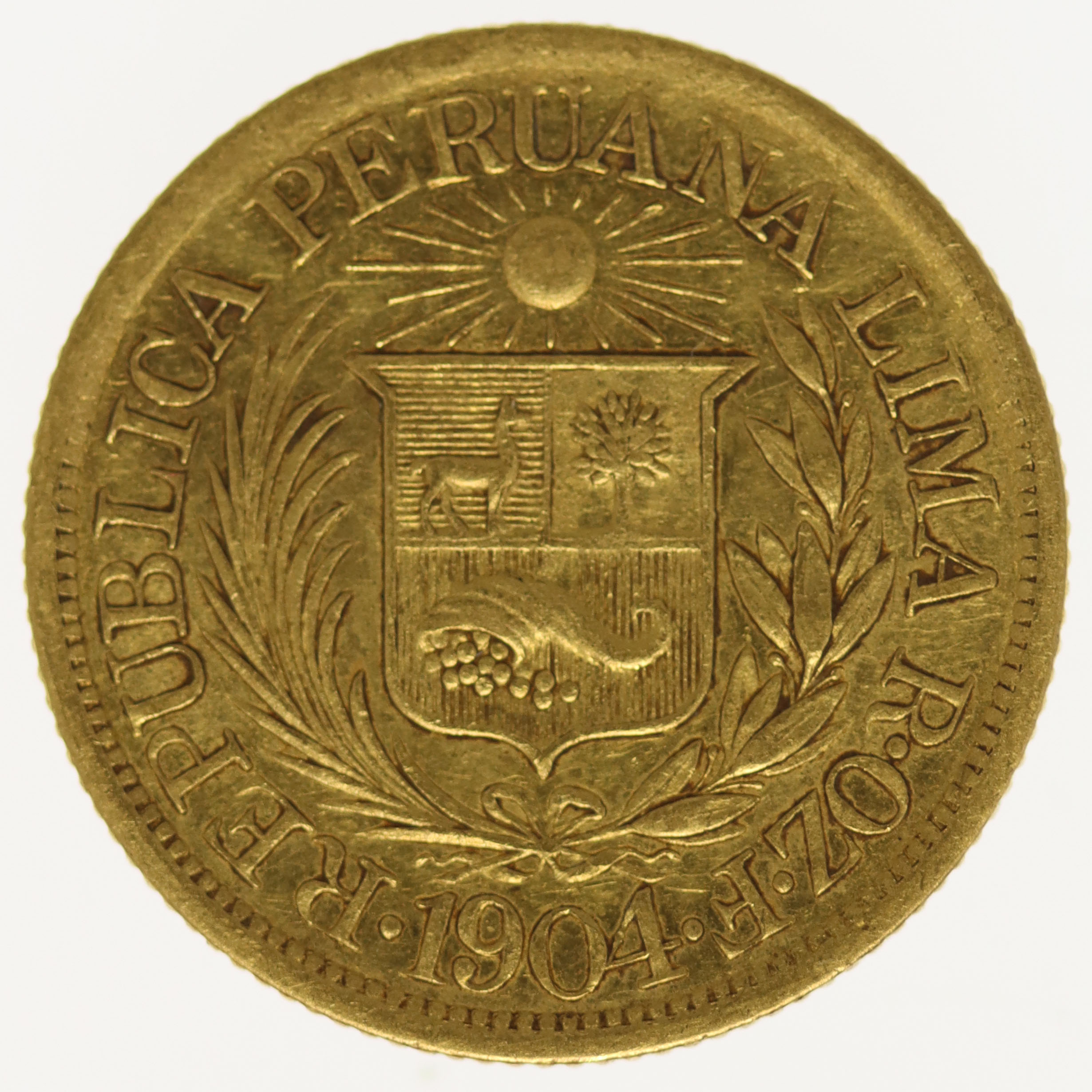 Peru 1/2 Libra 1904
