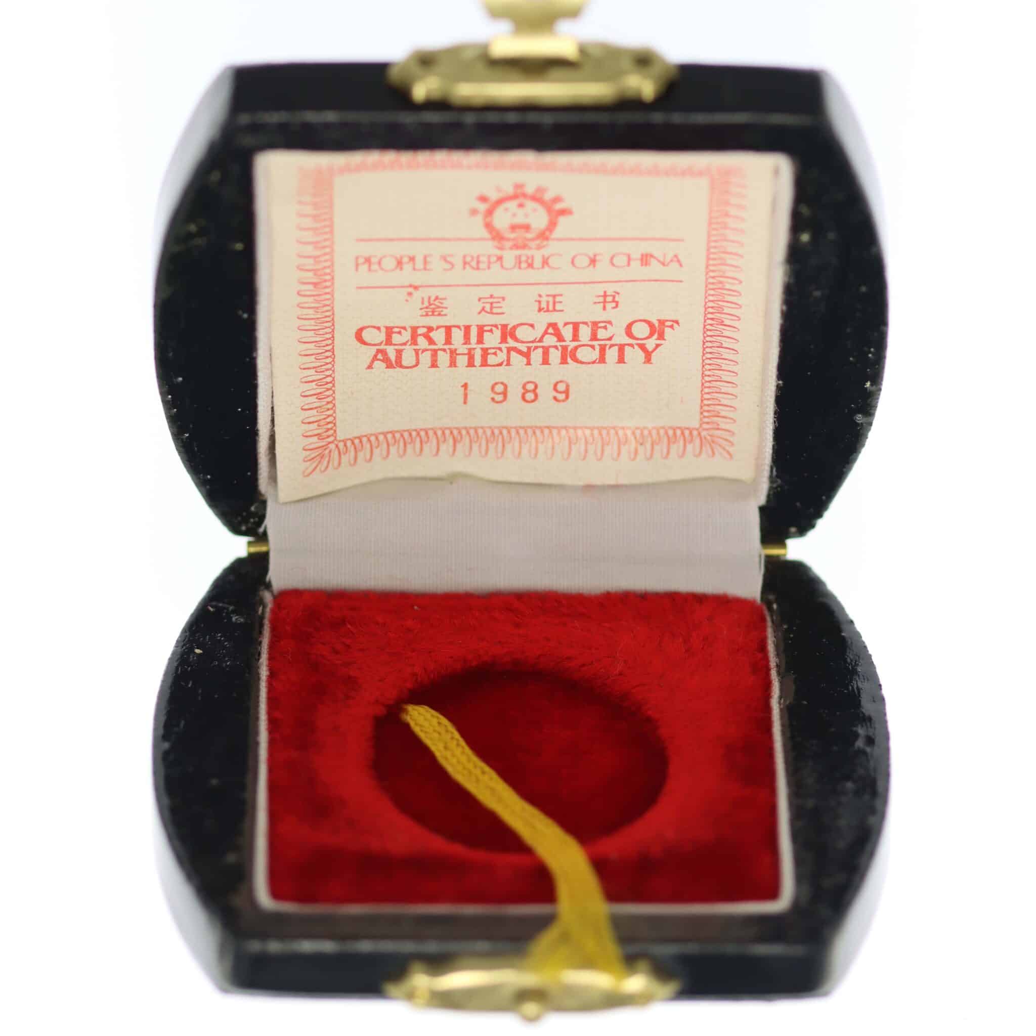 China Panda 1/2 Unze 1989 Munich International Coin Show