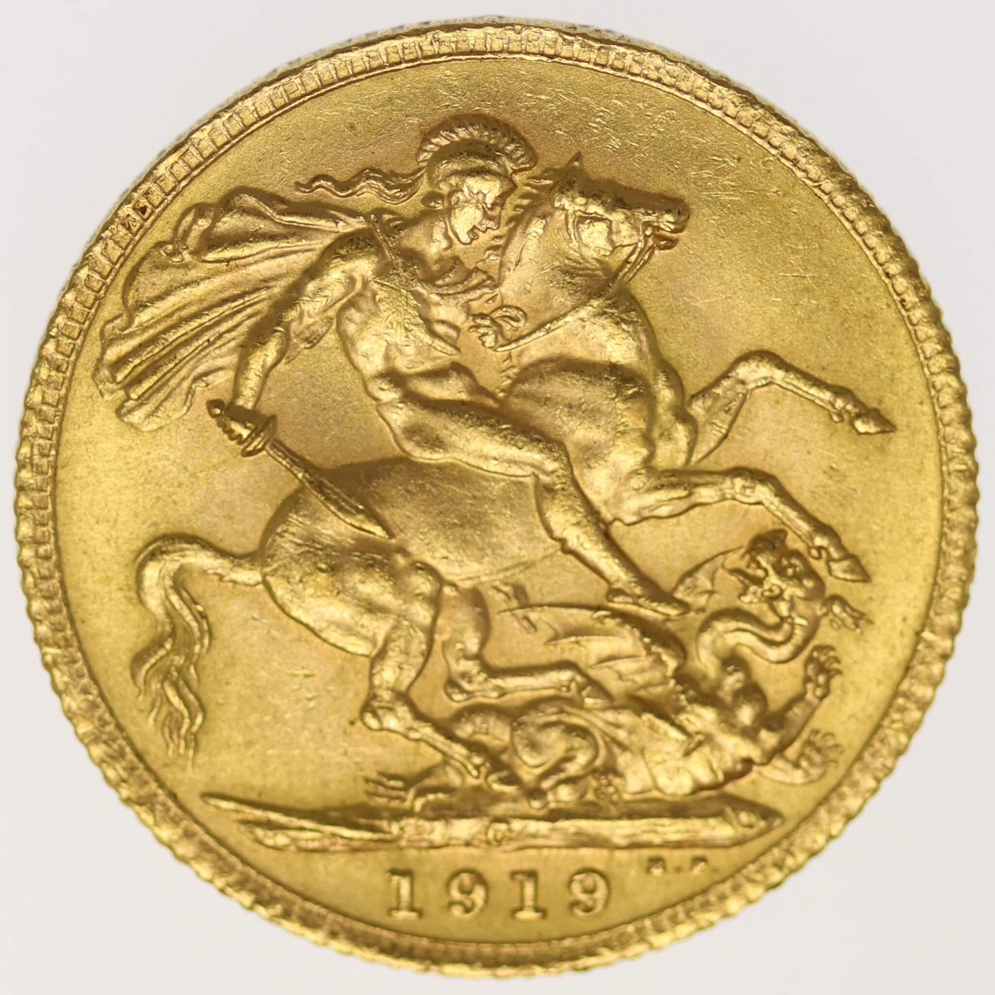 Kanada Georg V. Sovereign 1919 C