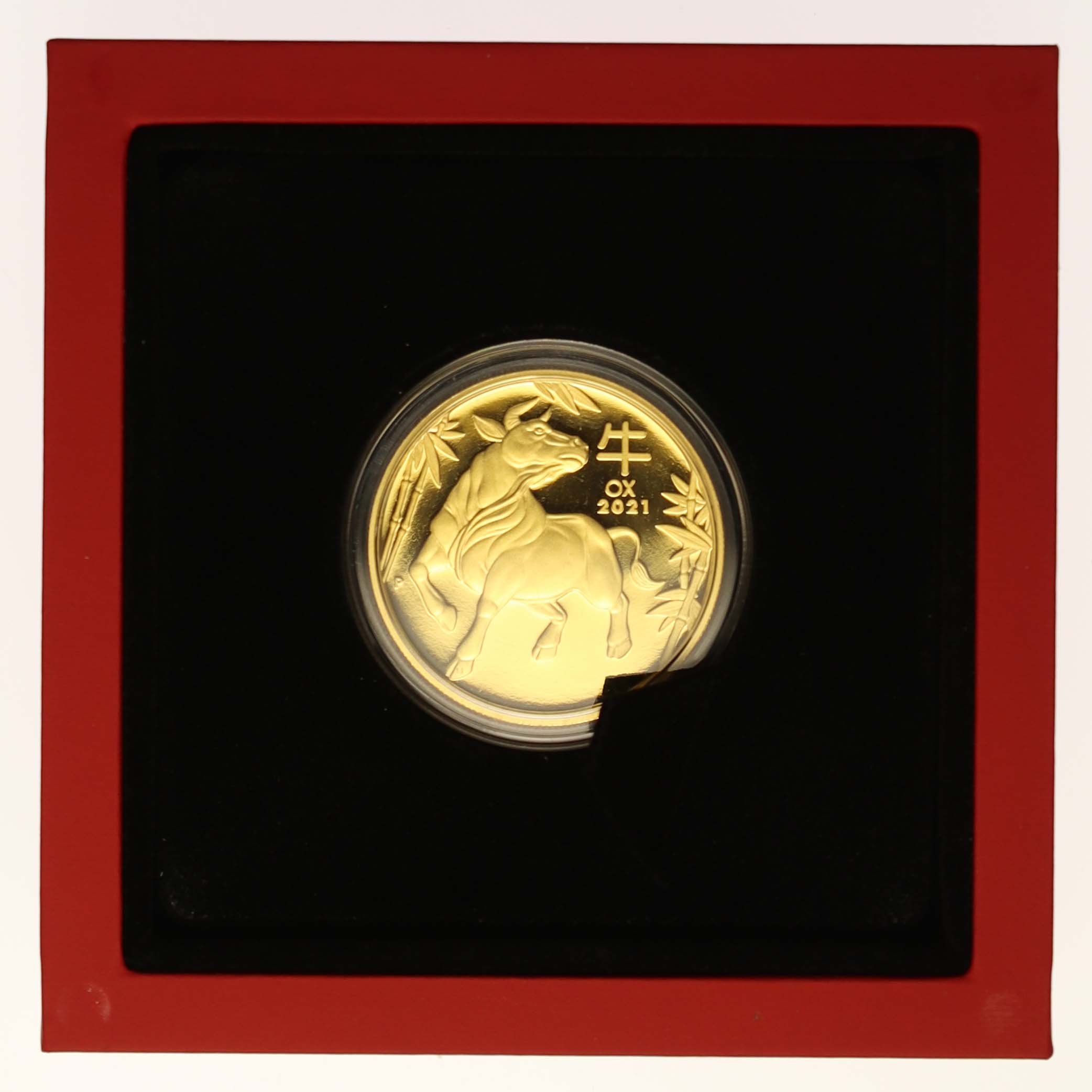 Australien Elisabeth II. 100 Dollars 2021 Ochse Proof Coin