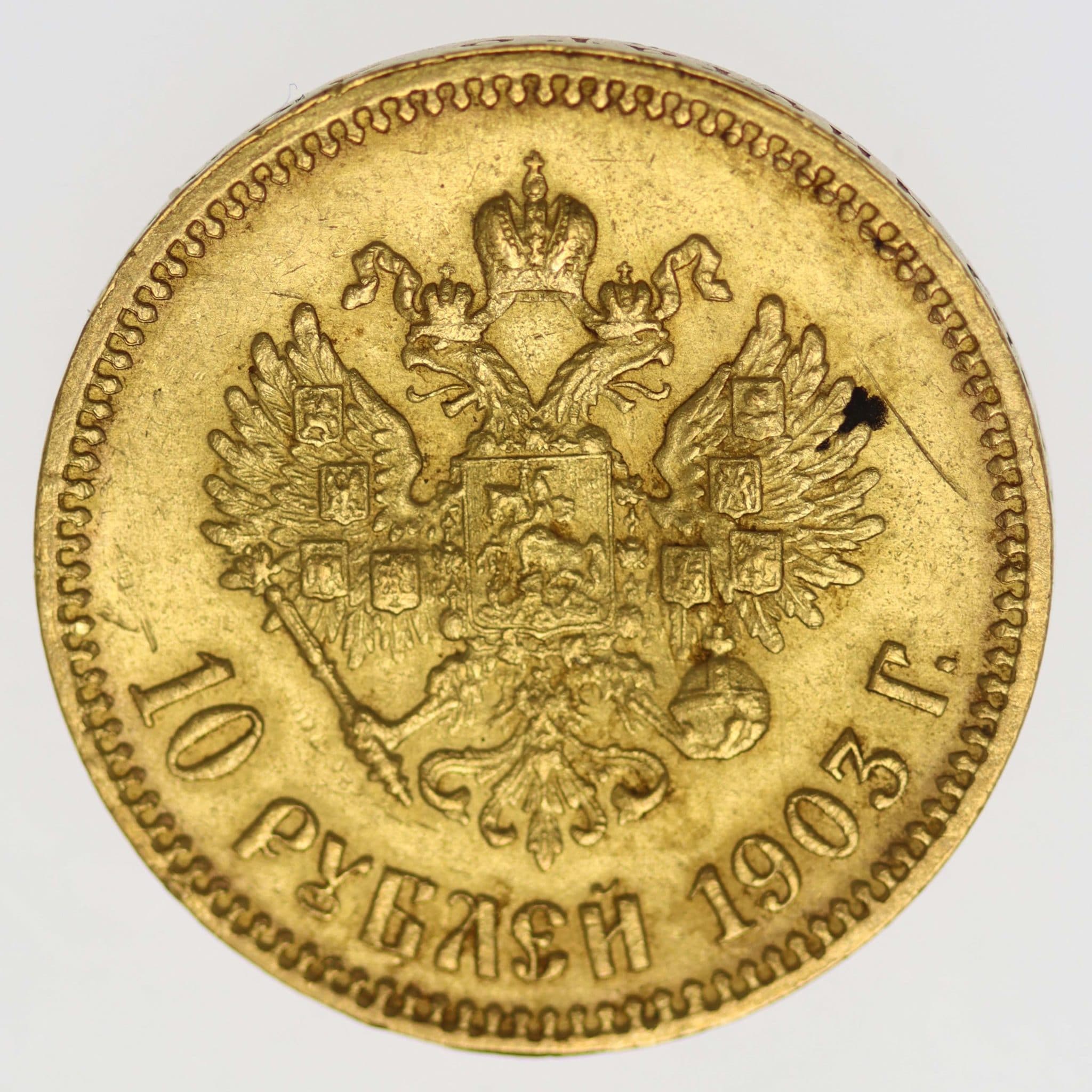 Russland Nikolaus II. 10 Rubel 1903
