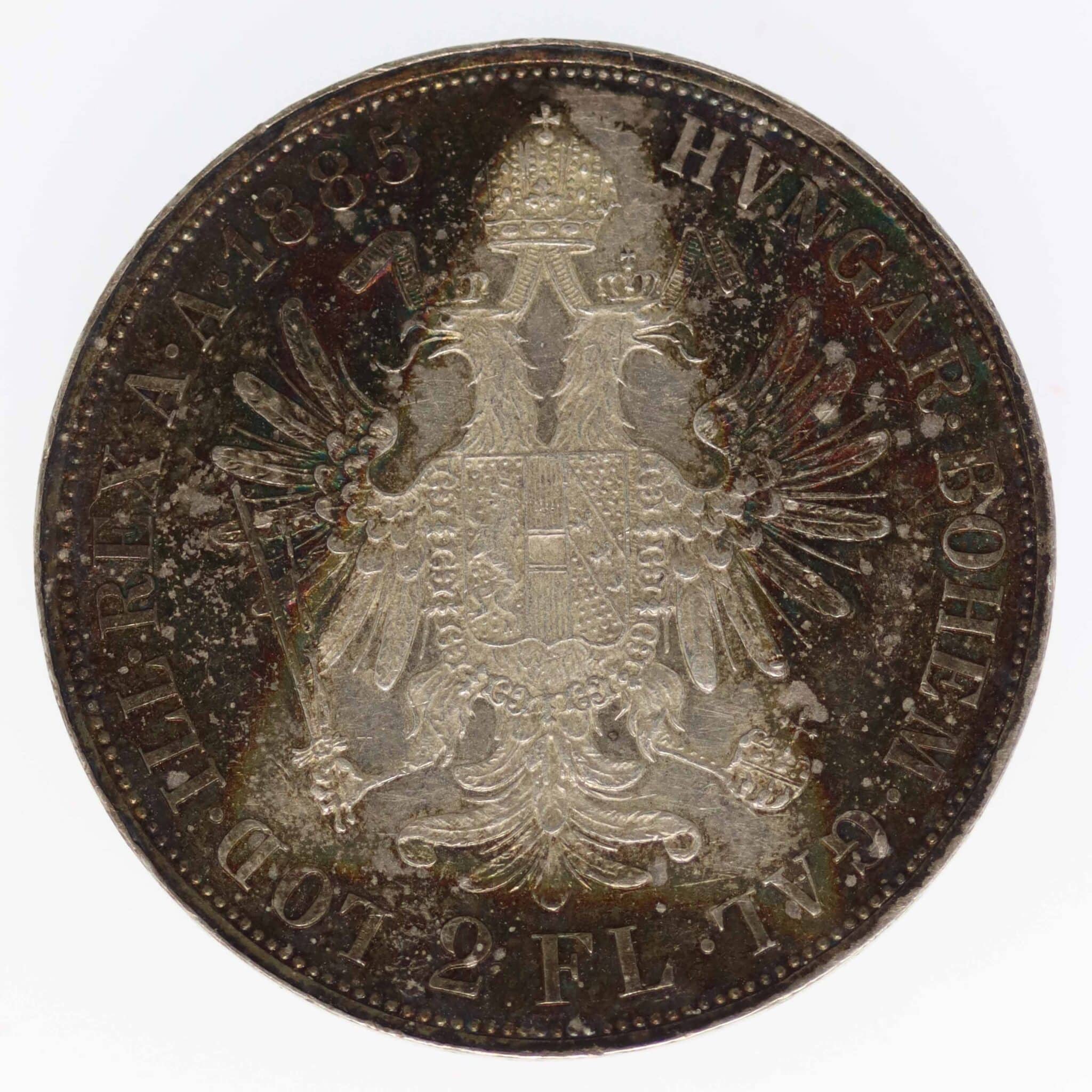 Österreich Kaiserreich Franz Joseph I. 2 Florin 1885