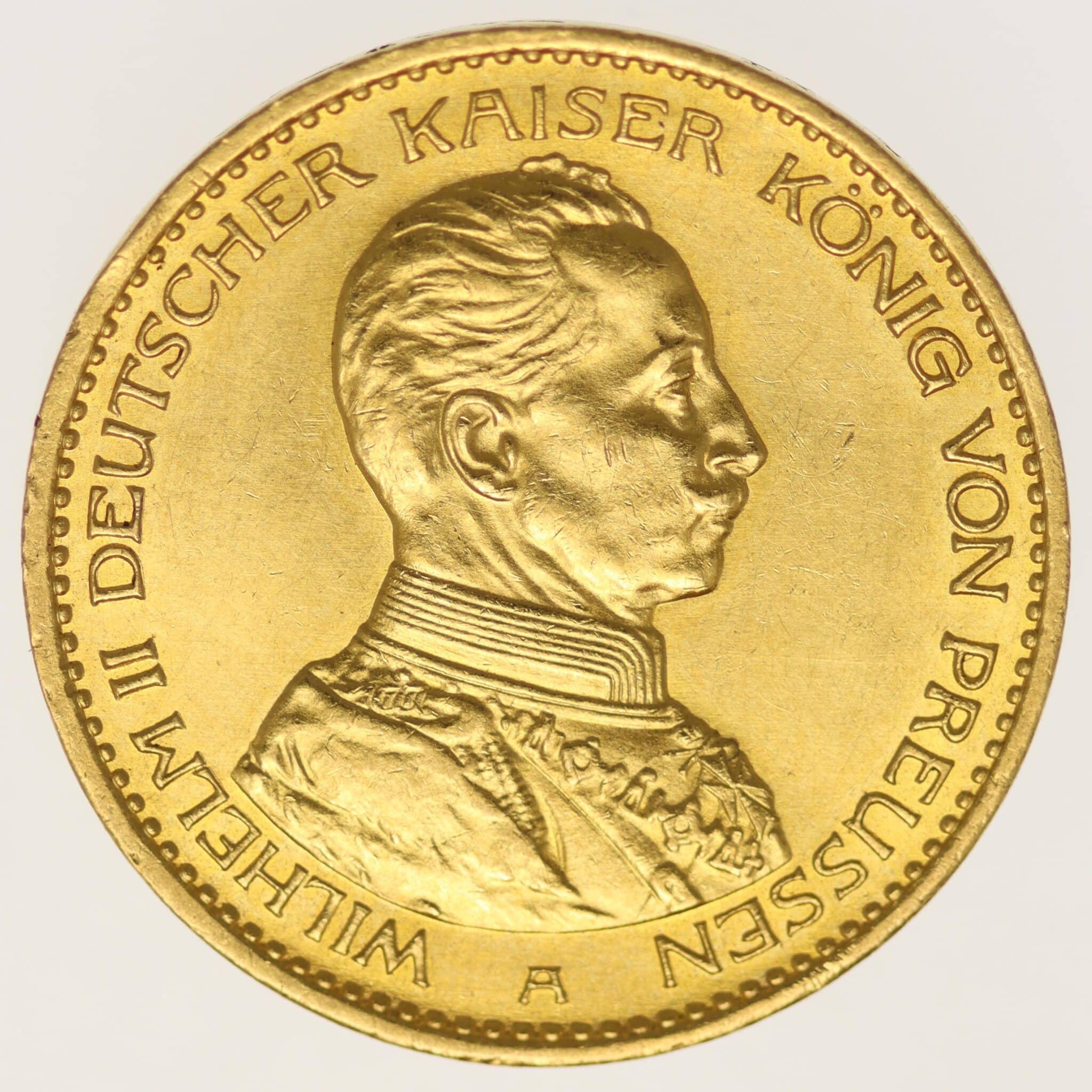 Preussen Wilhelm II. 20 Mark 1915 A