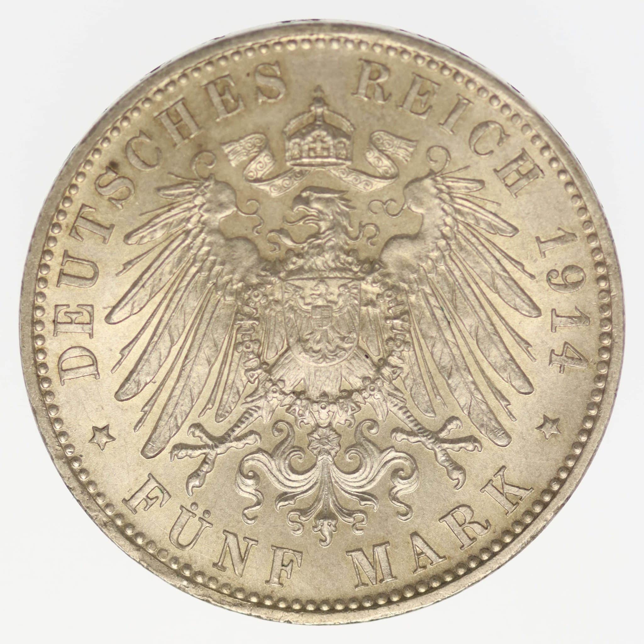 Bayern Ludwig III. 5 Mark 1914