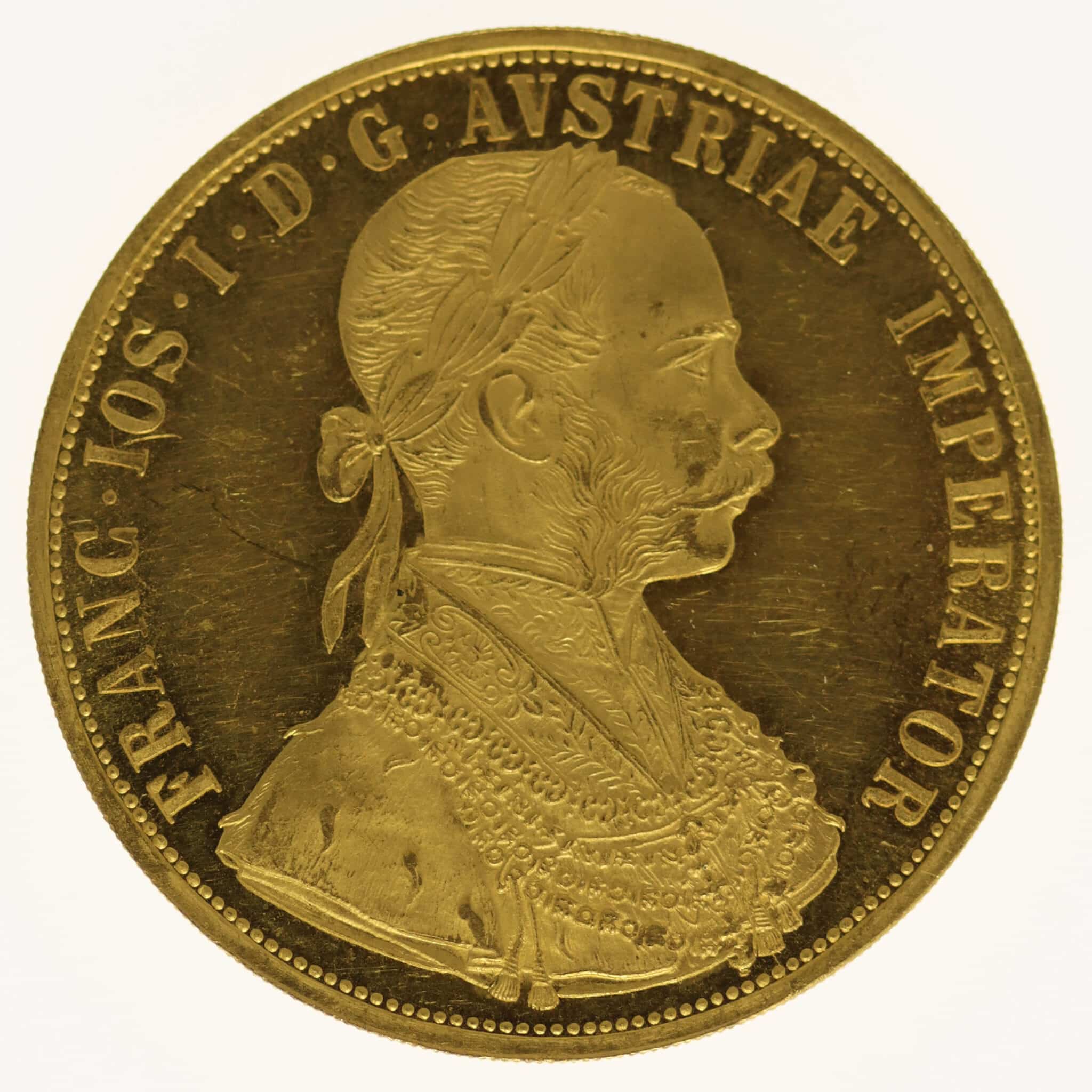 Österreich Kaiserreich Franz Joseph I. 4 Dukaten 1910