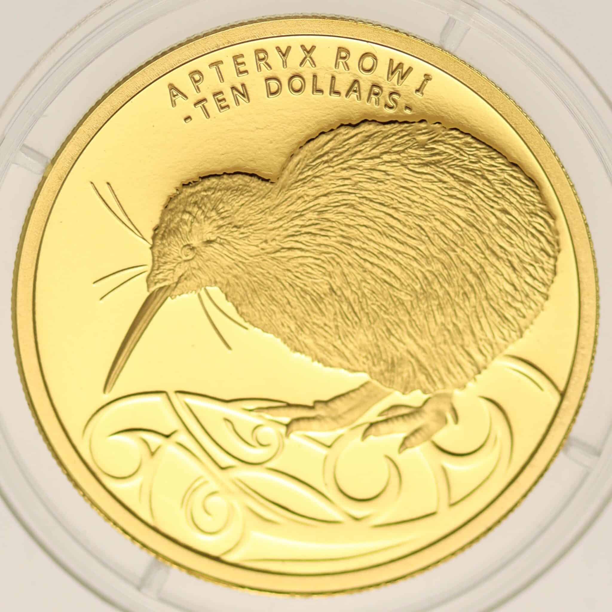 Neuseeland Elisabeth II. 10 Dollars 2020 1/4 OZ Kiwi