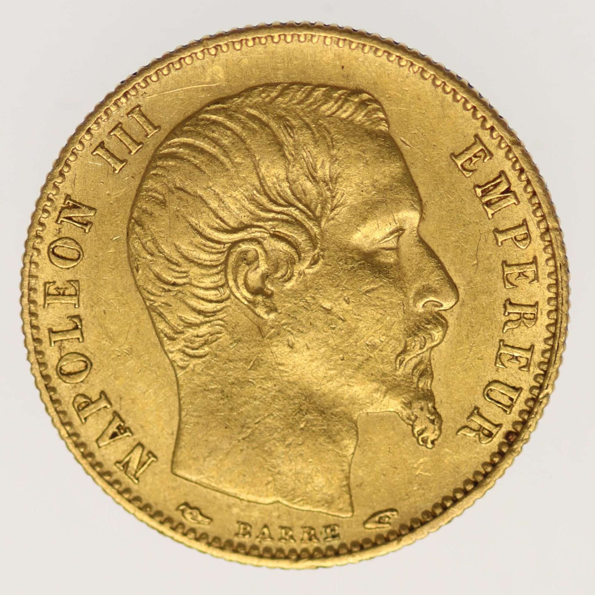 Frankreich Napoleon III. 5 Francs 1854 A