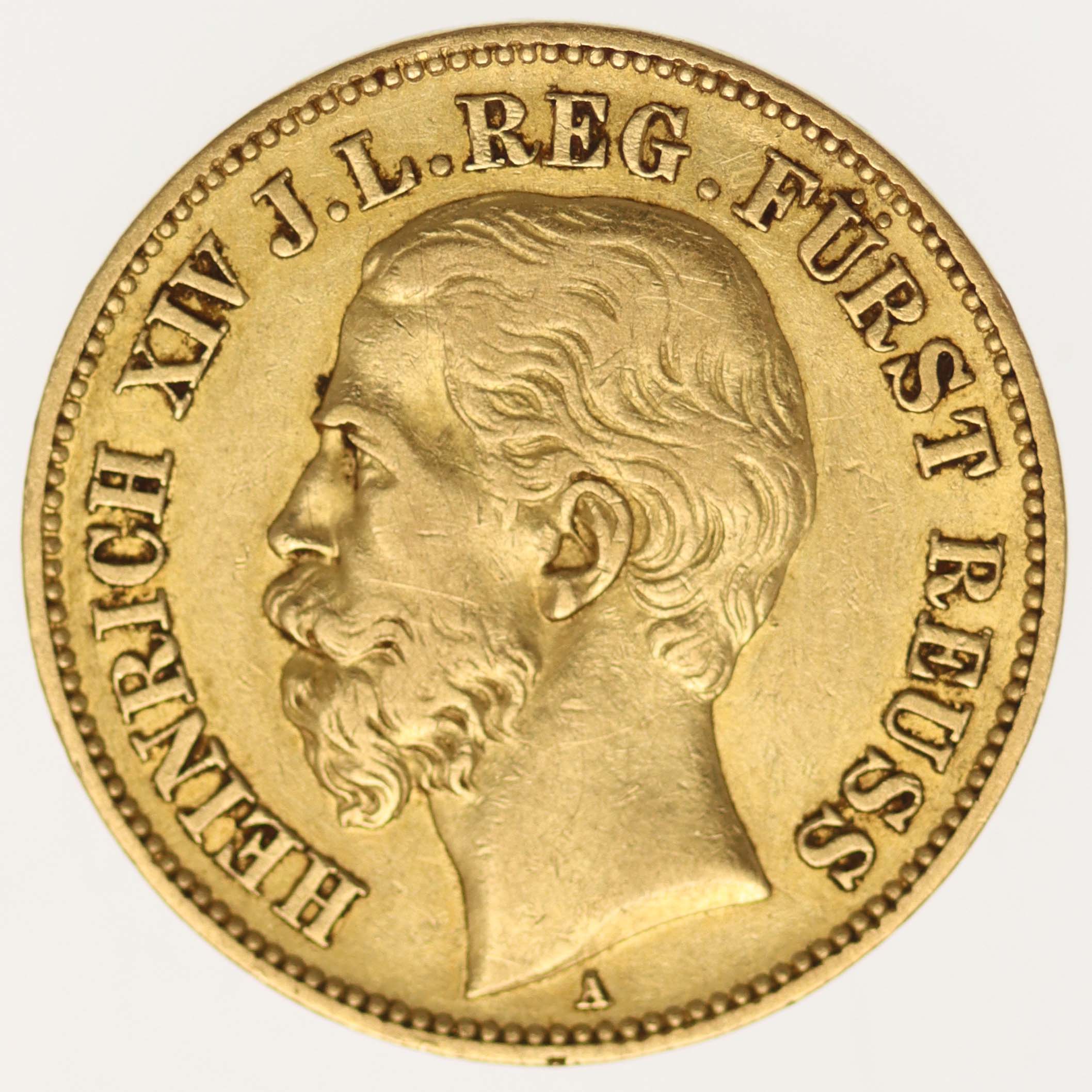 Reuss Heinrich XIV. 10 Mark 1882 A