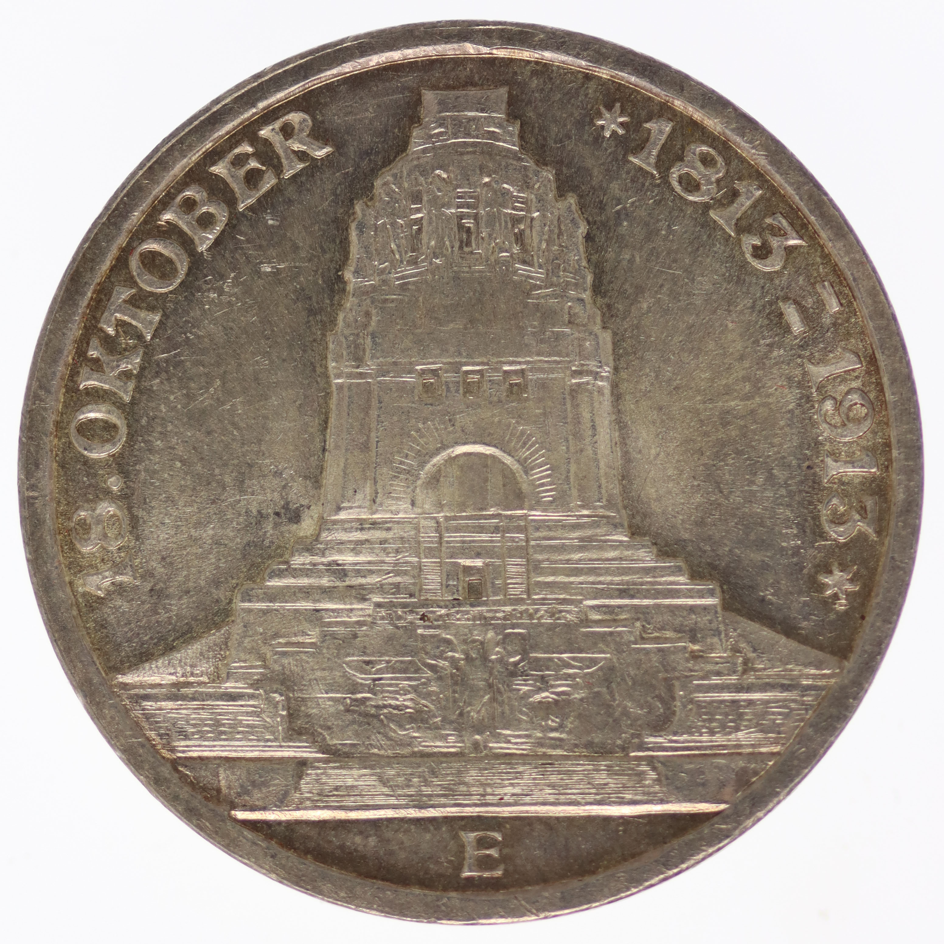 Sachsen Friedrich August 3 Mark 1913 E