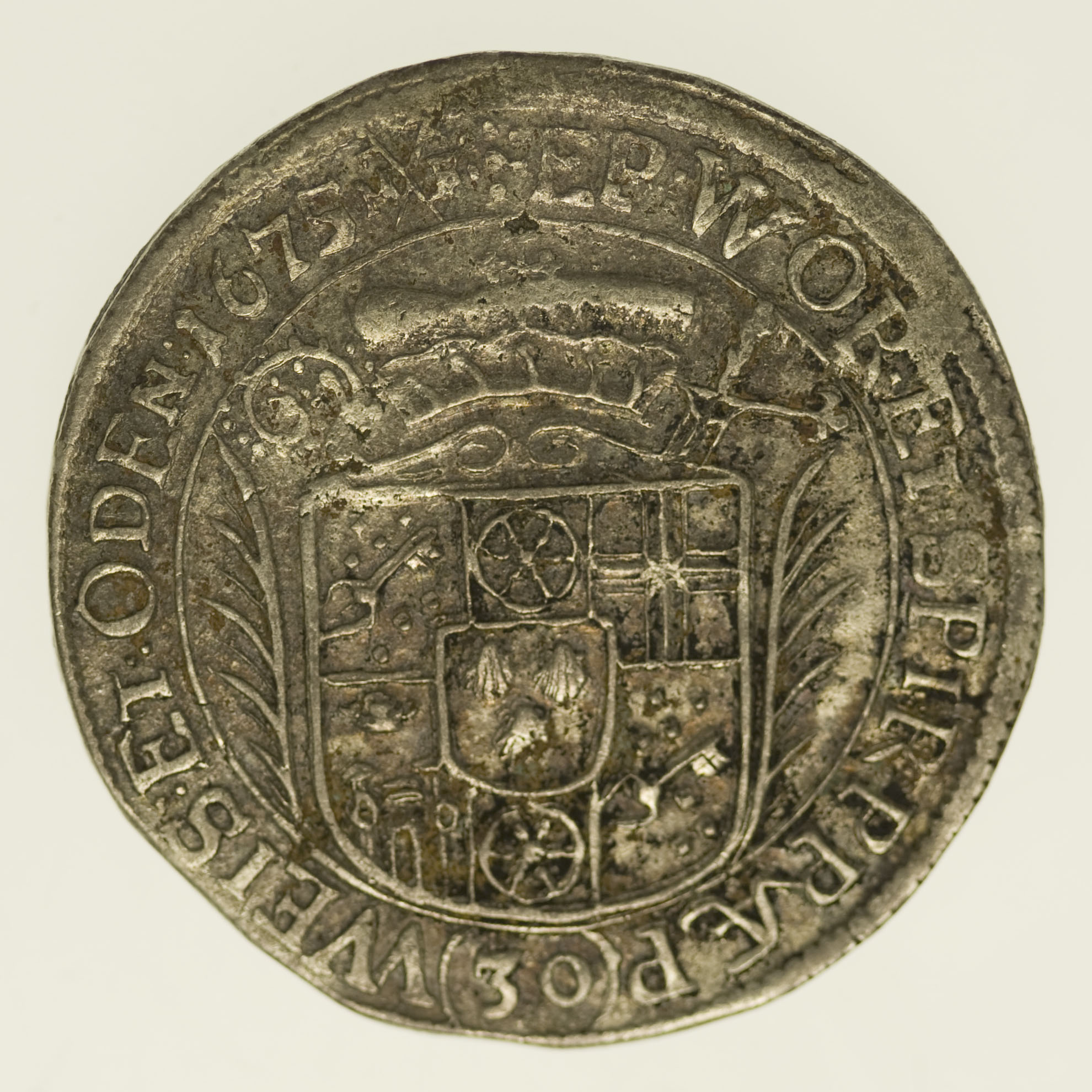 Mainz Lothar Friedrich von Metternich Burscheid 30 Kreuzer 1675