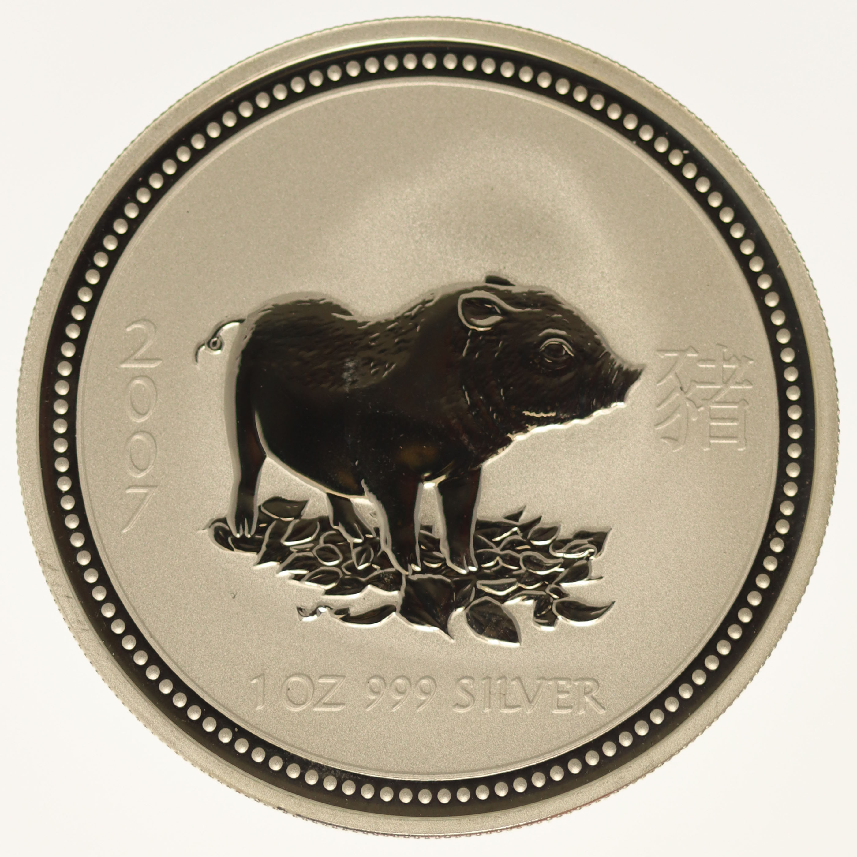 Australien 1 Dollar 2007 Lunar I. 1 OZ Schwein