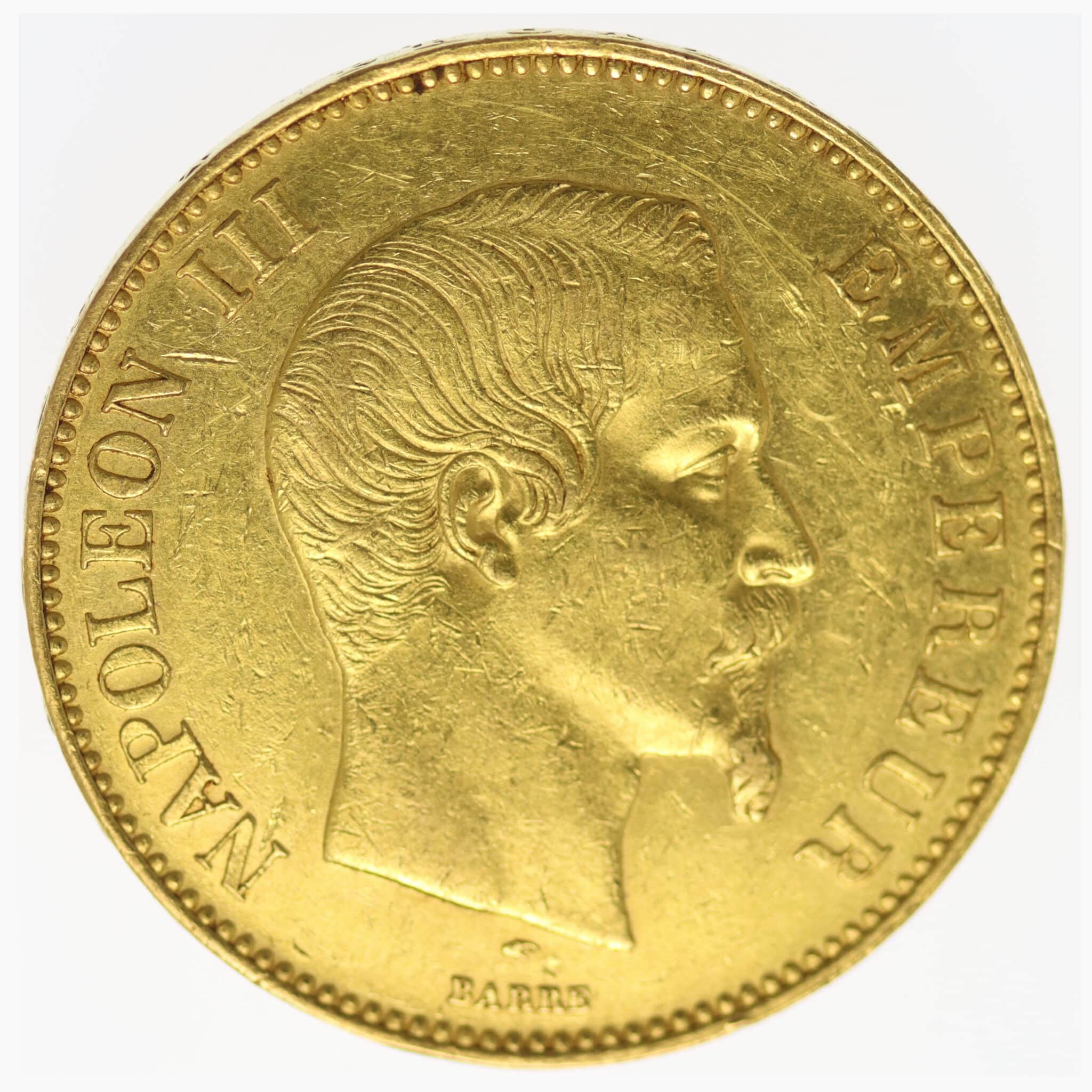 Frankreich Napoleon III. 100 Francs 1855 A