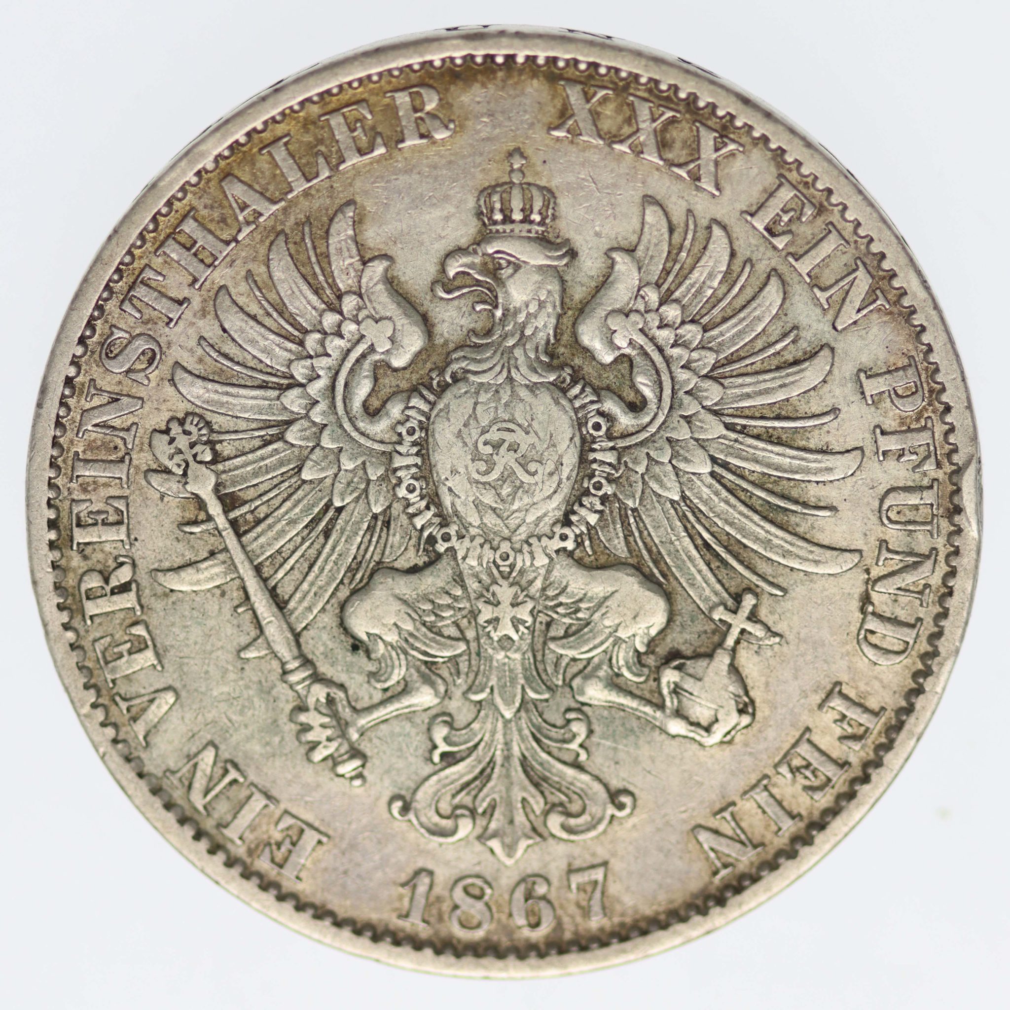 Preussen Wilhelm I. Vereinstaler 1867 A