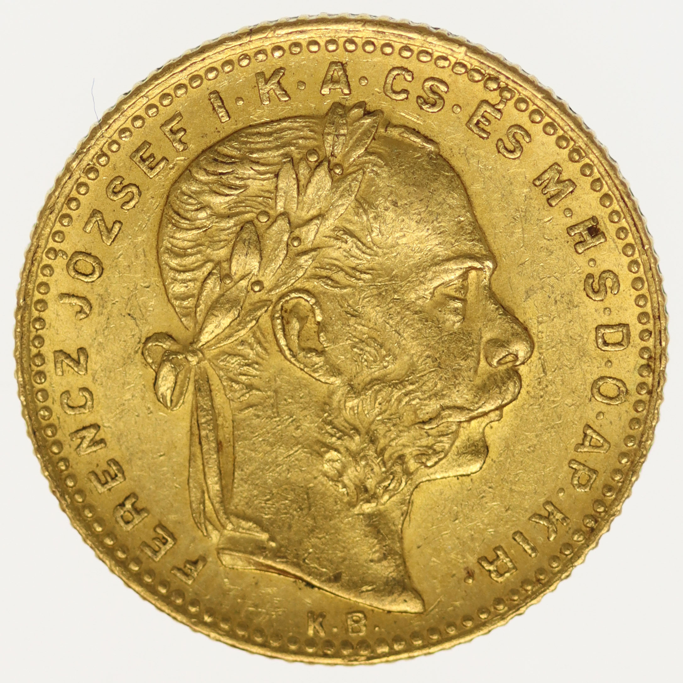 Österreich Kaiserreich Franz Joseph I. 8 Forint 1880 KB
