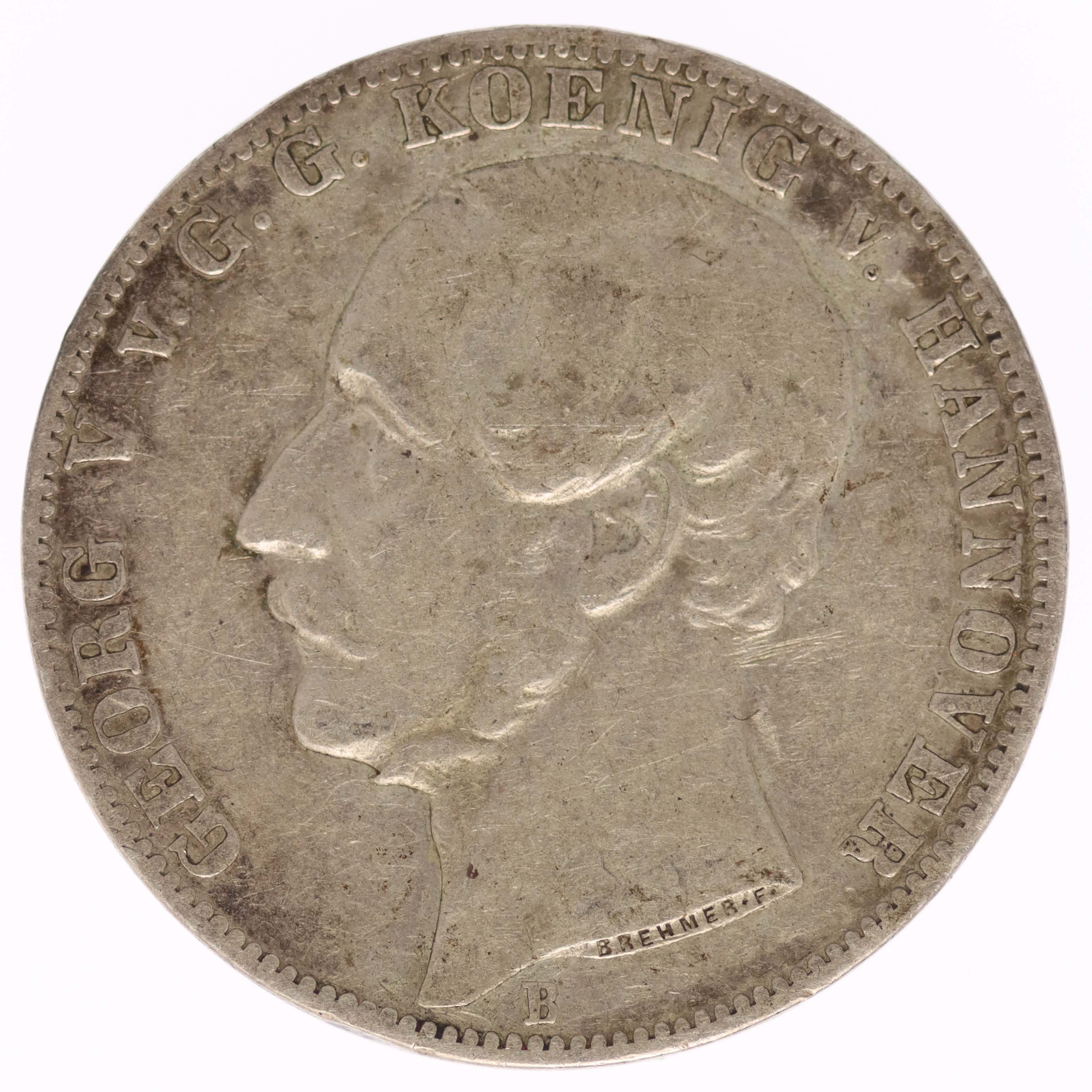 Hannover Georg V. Vereinstaler 1862 B