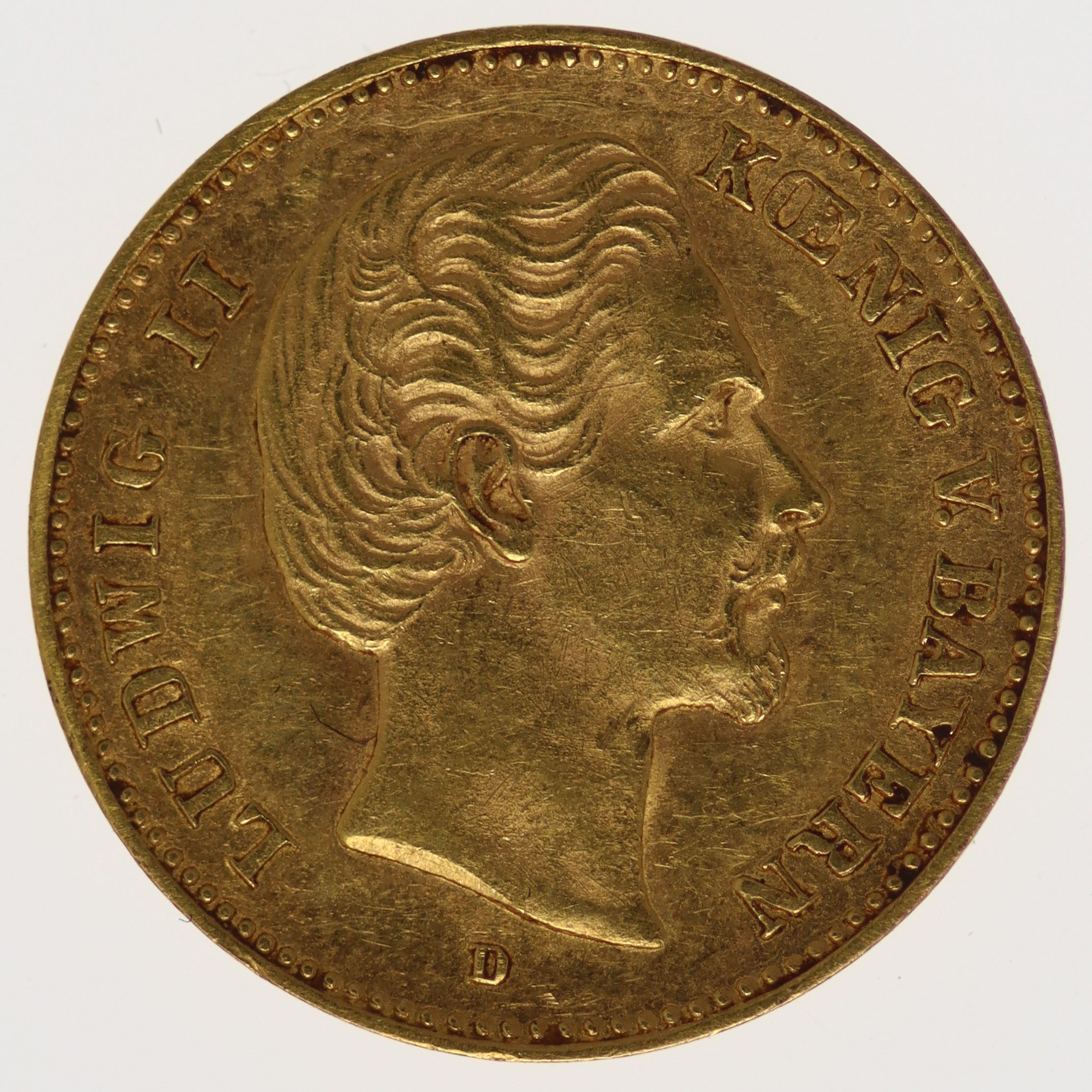 Bayern Ludwig II. 5 Mark 1877 D