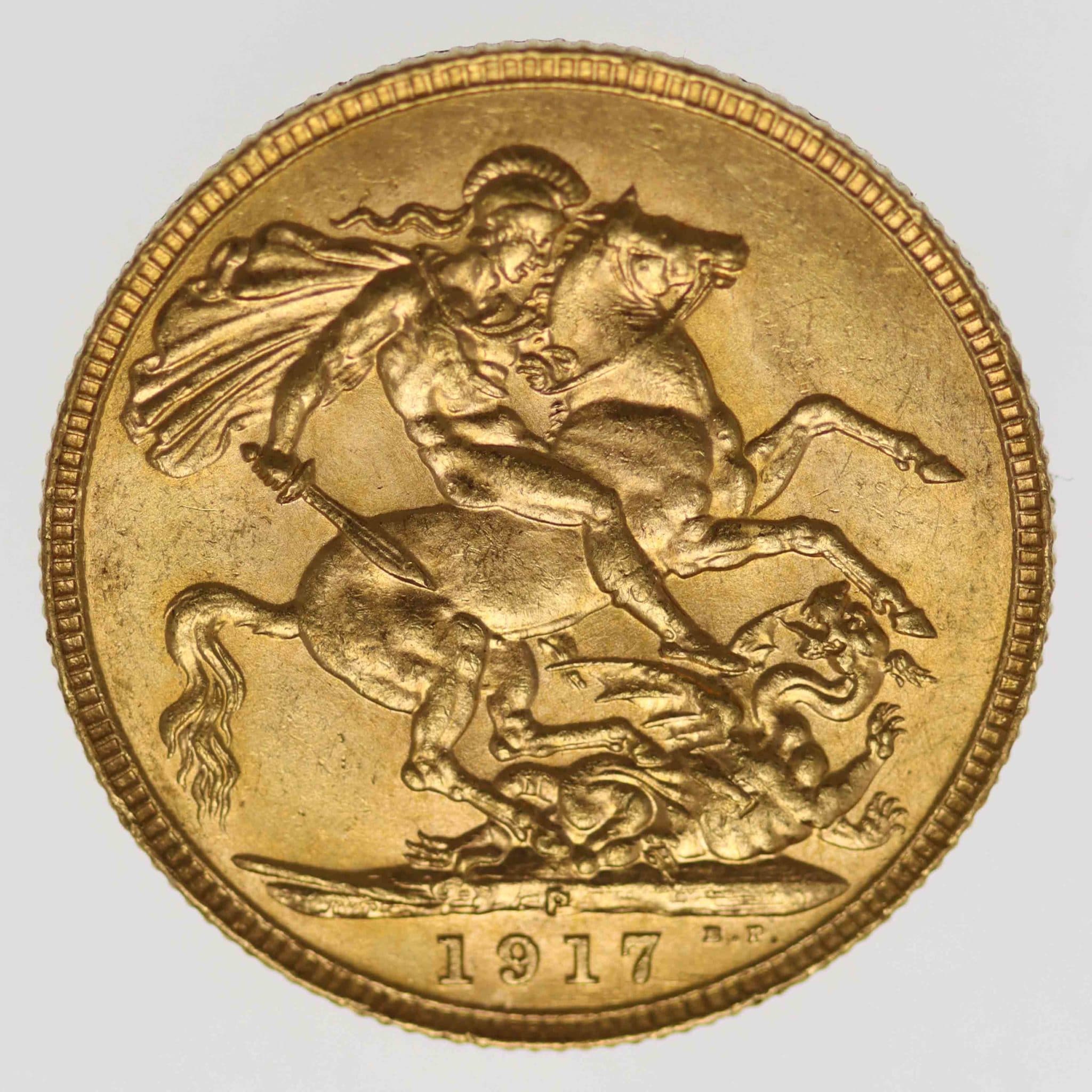 Australien Georg V. Sovereign 1917 P