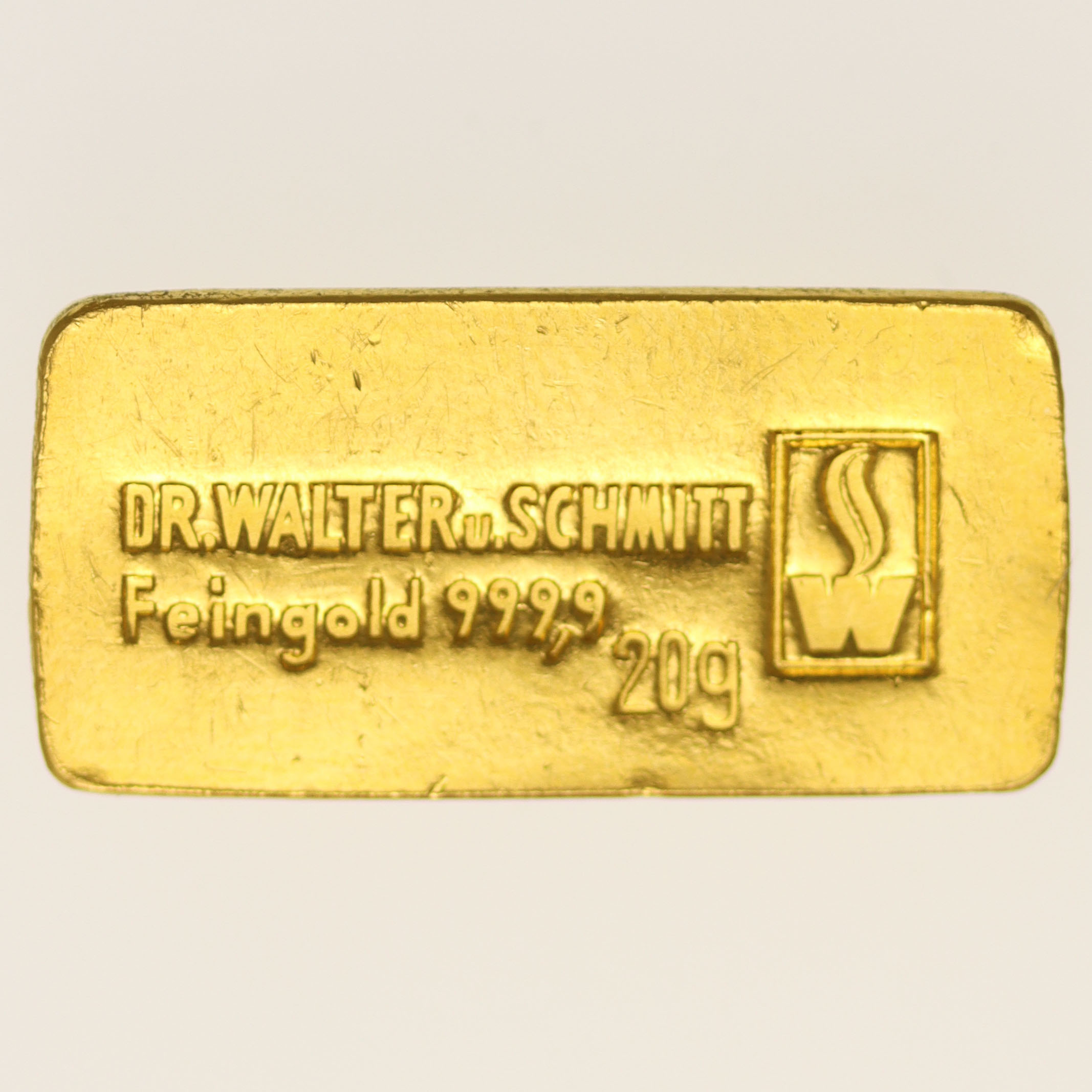 Goldbarren 20 Gramm Dr. Walter u. Schmitt GmbH