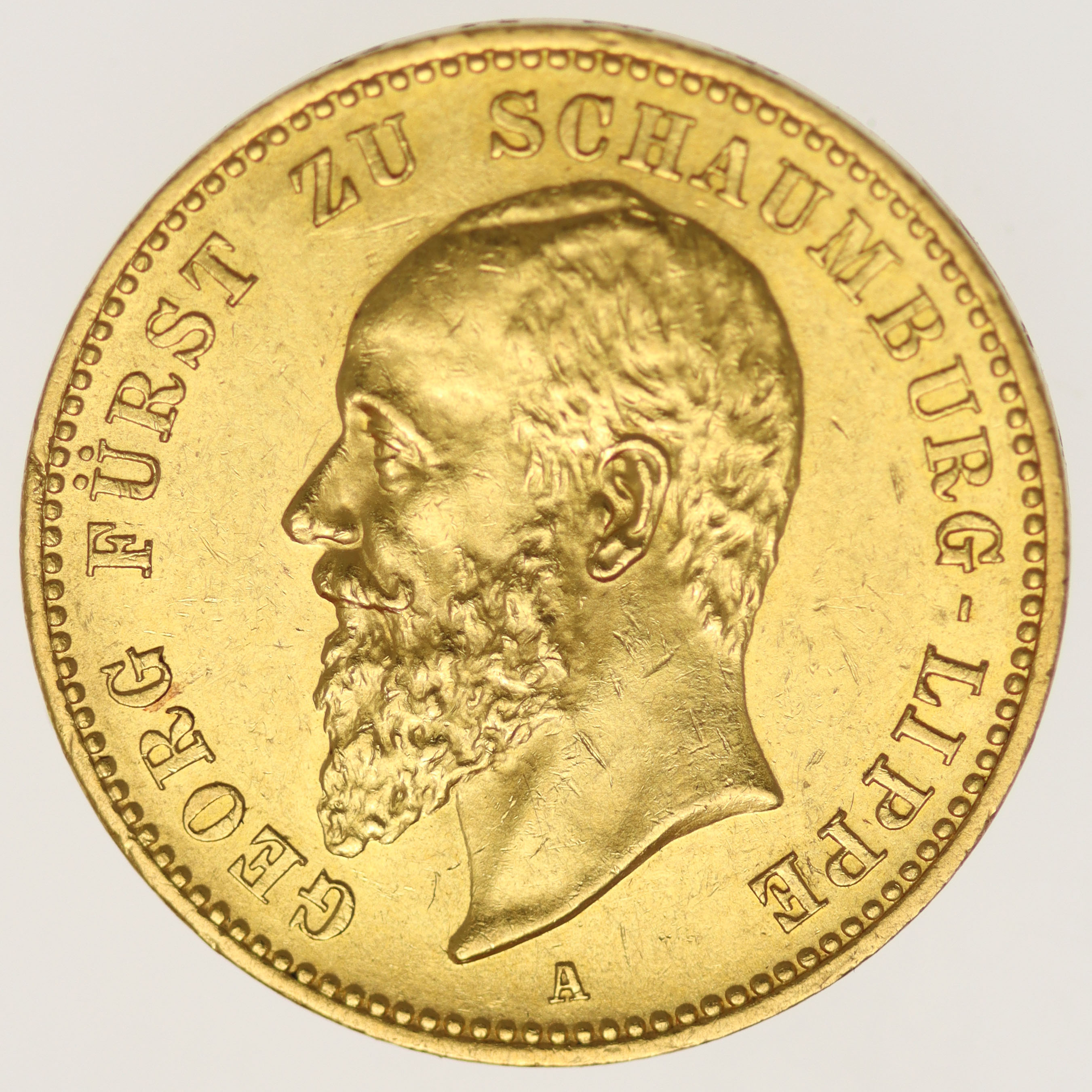 Schaumburg-Lippe Georg 20 Mark 1898 A
