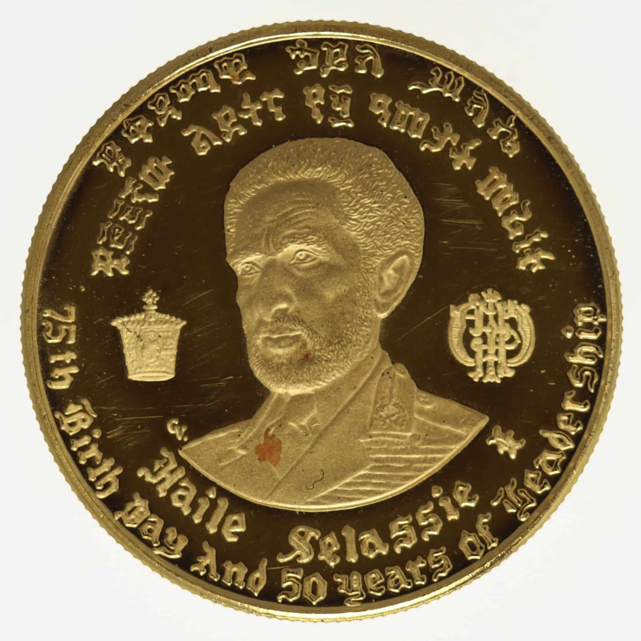 Äthiopien Haile Selassi 20 Dollars 1966