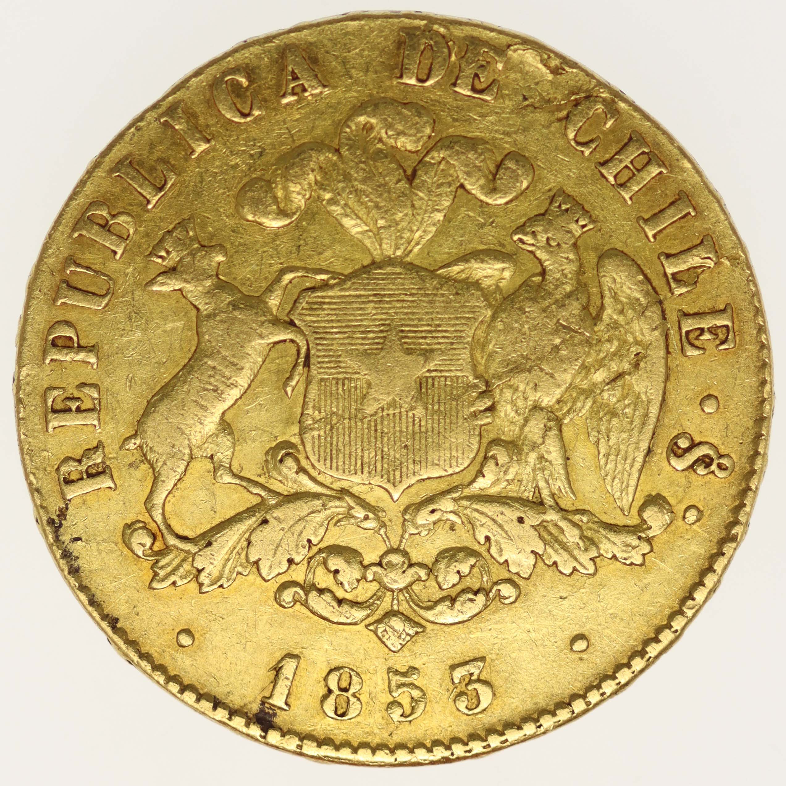 Chile 10 Pesos 1853