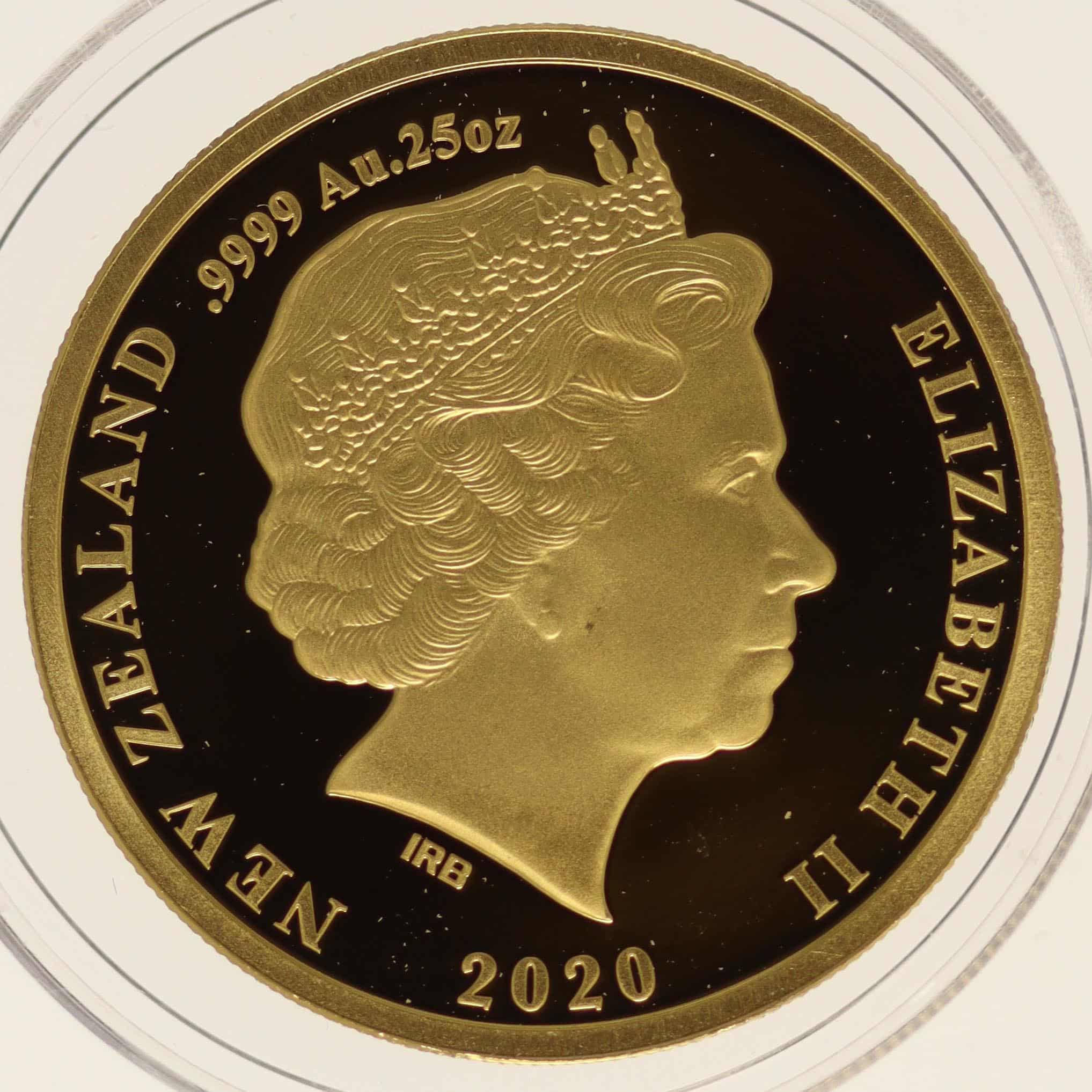 Neuseeland Elisabeth II. 10 Dollars 2020 1/4 OZ Kiwi