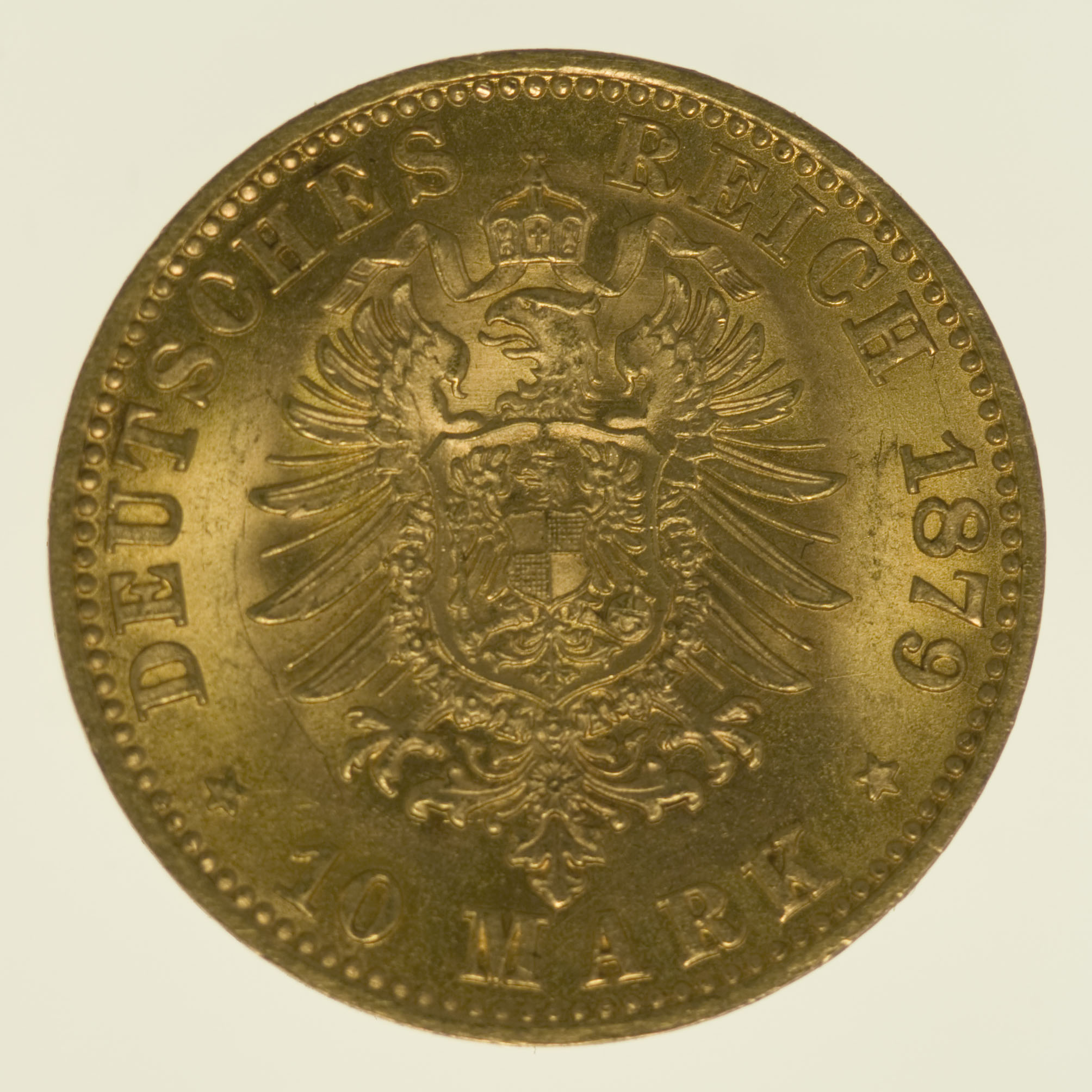 Preussen Wilhelm I. 10 Mark 1879 C