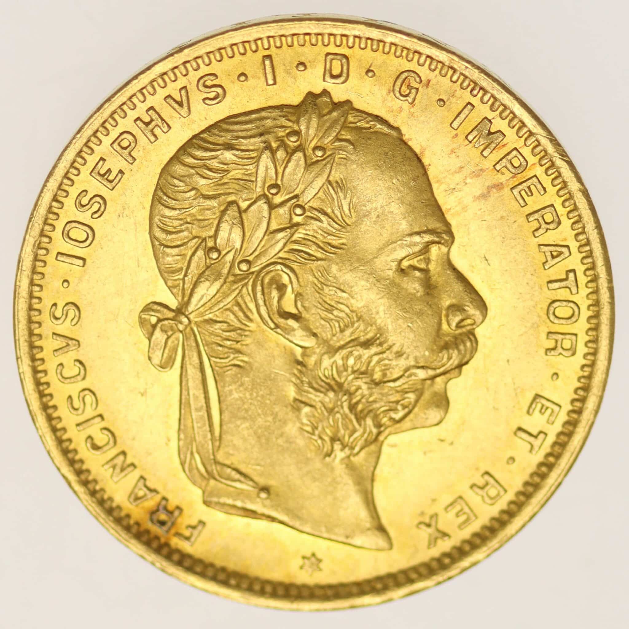 Österreich Kaiserreich Franz Joseph I. 8 Gulden 1888