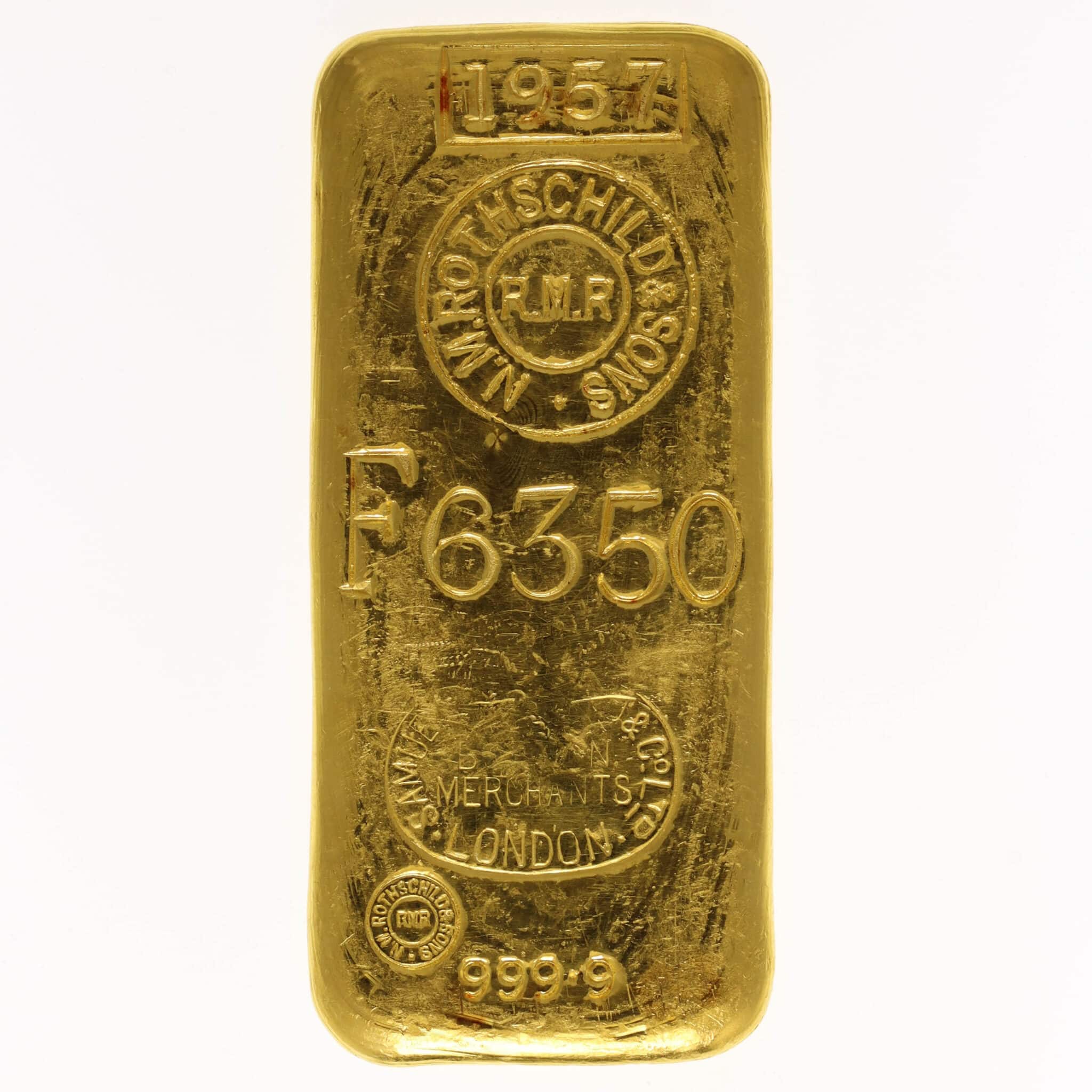 Goldbarren 500 Gramm Großbritannien N.M. Rothschild &amp; Sons