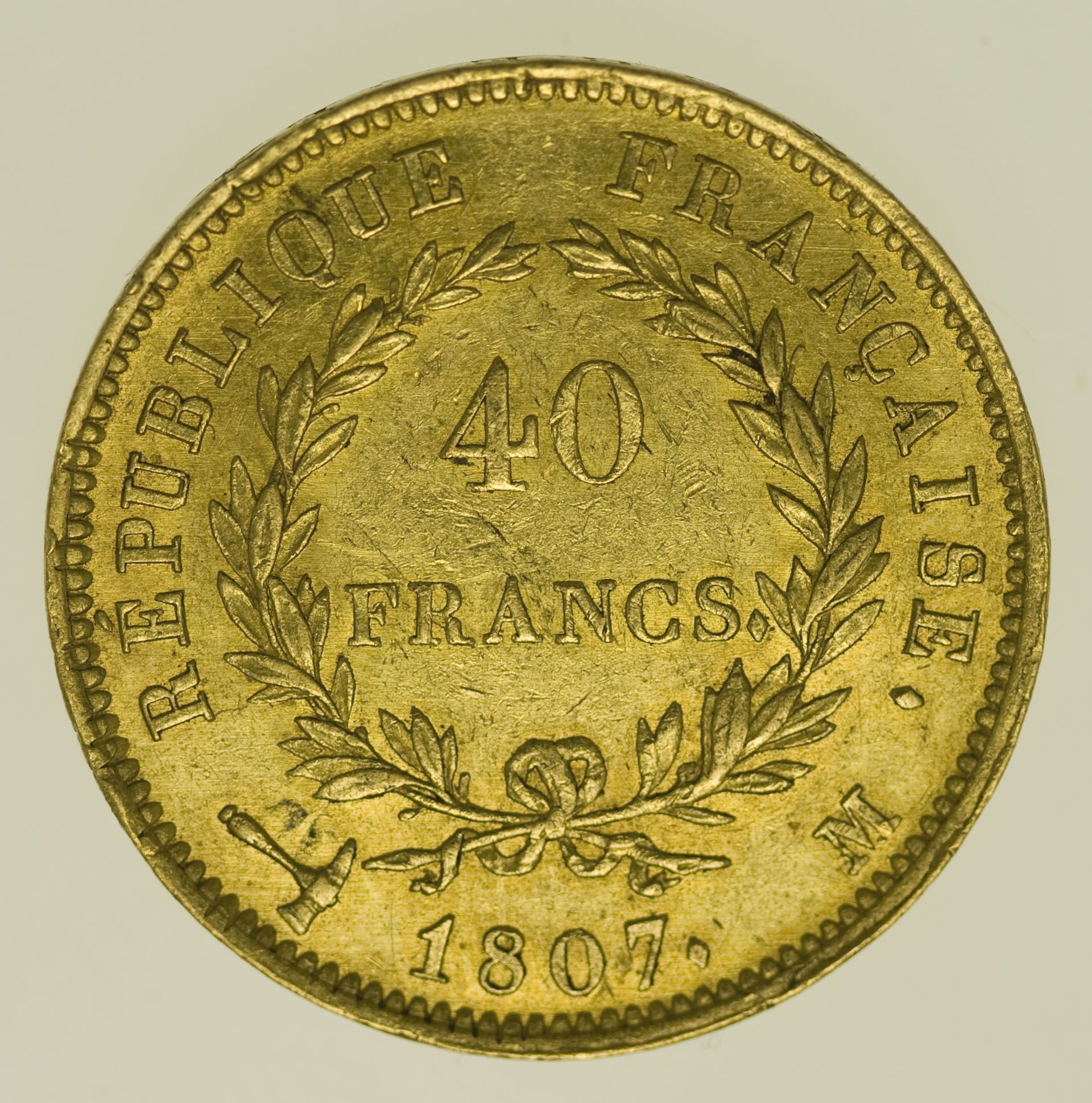 Frankreich Napoleon I. 40 Francs 1807 M