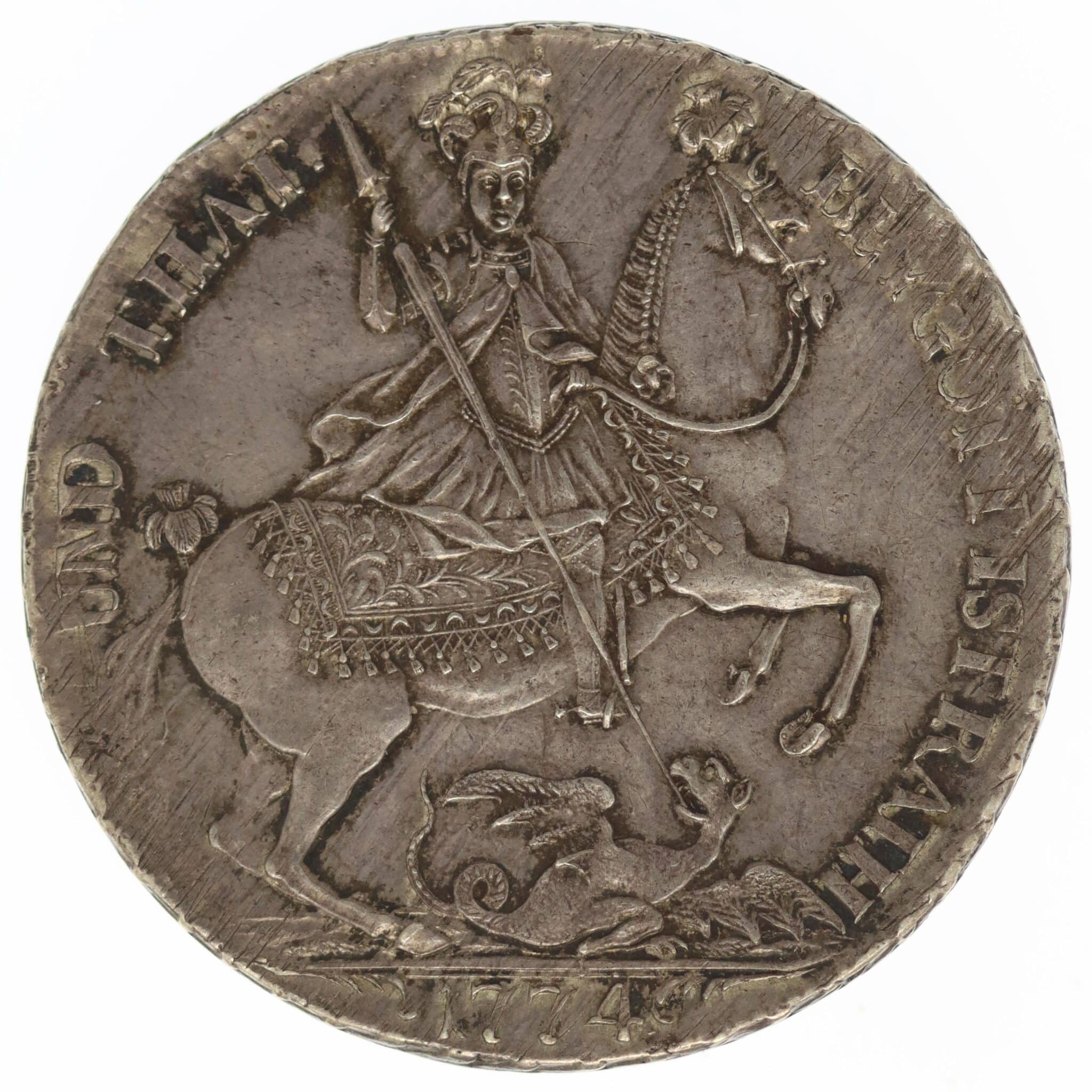 Mansfeld Bornstedt Heinrich Fürst von Fondi Reichstaler 1774