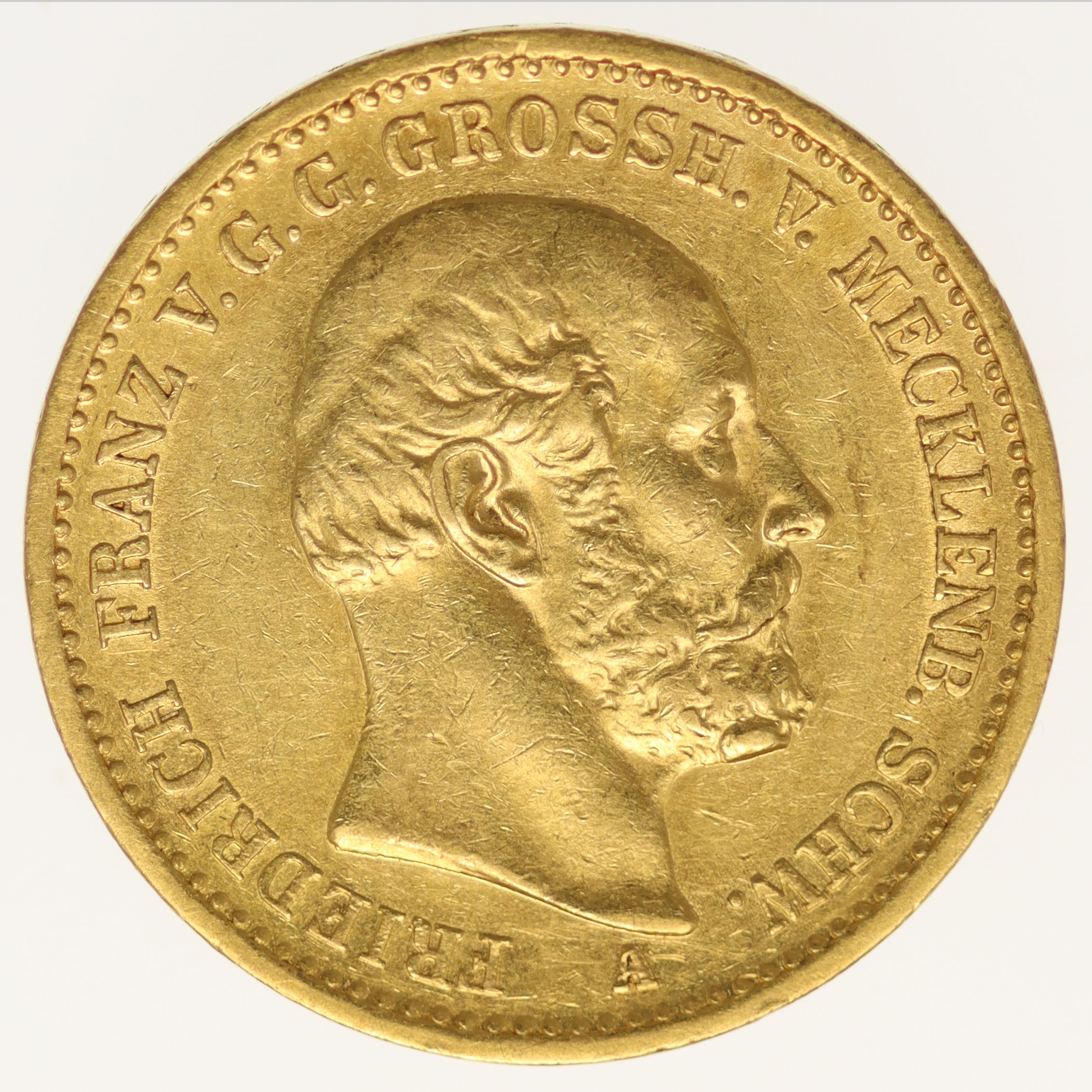 Mecklenburg Schwerin Friedrich Franz II. 20 Mark 1872 A