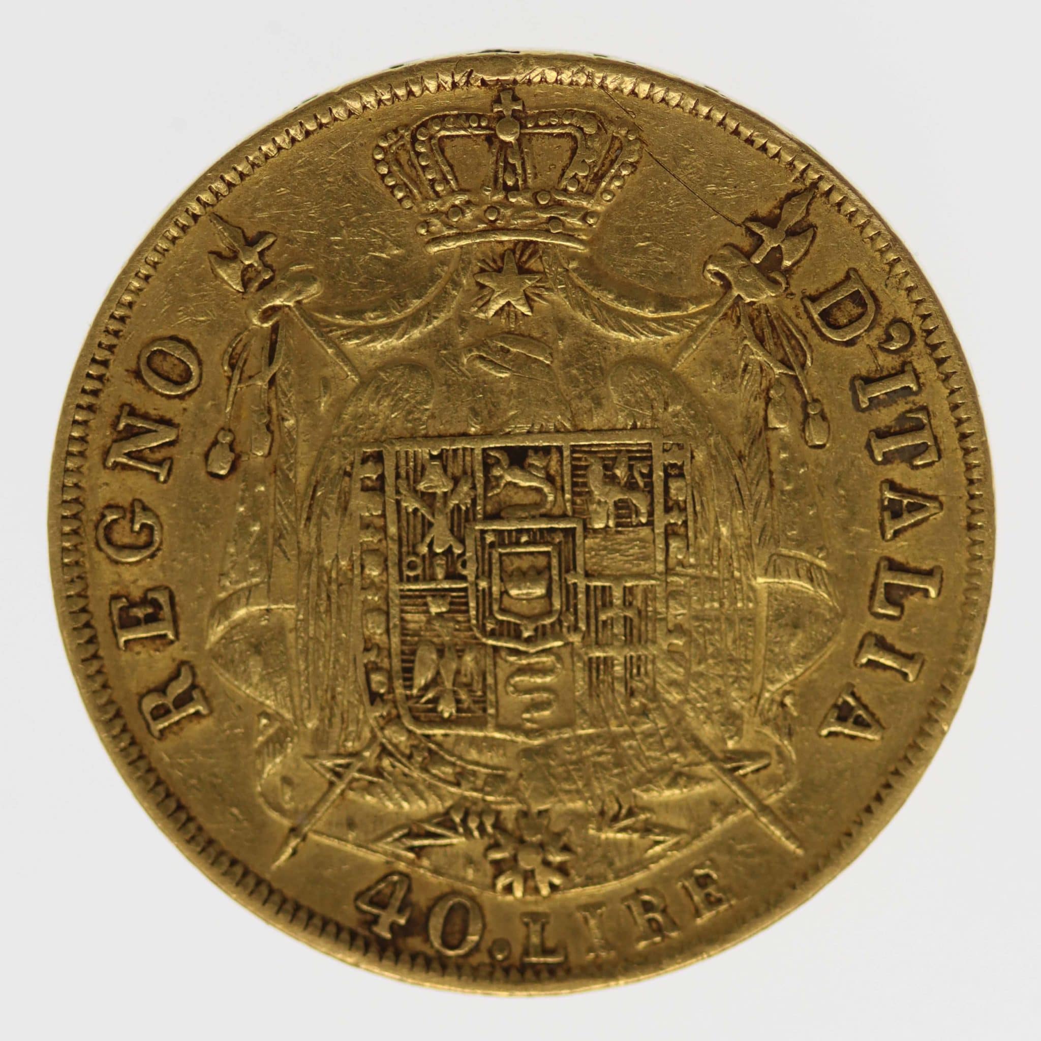Italien Napoleon I. 40 Lire 1811 M