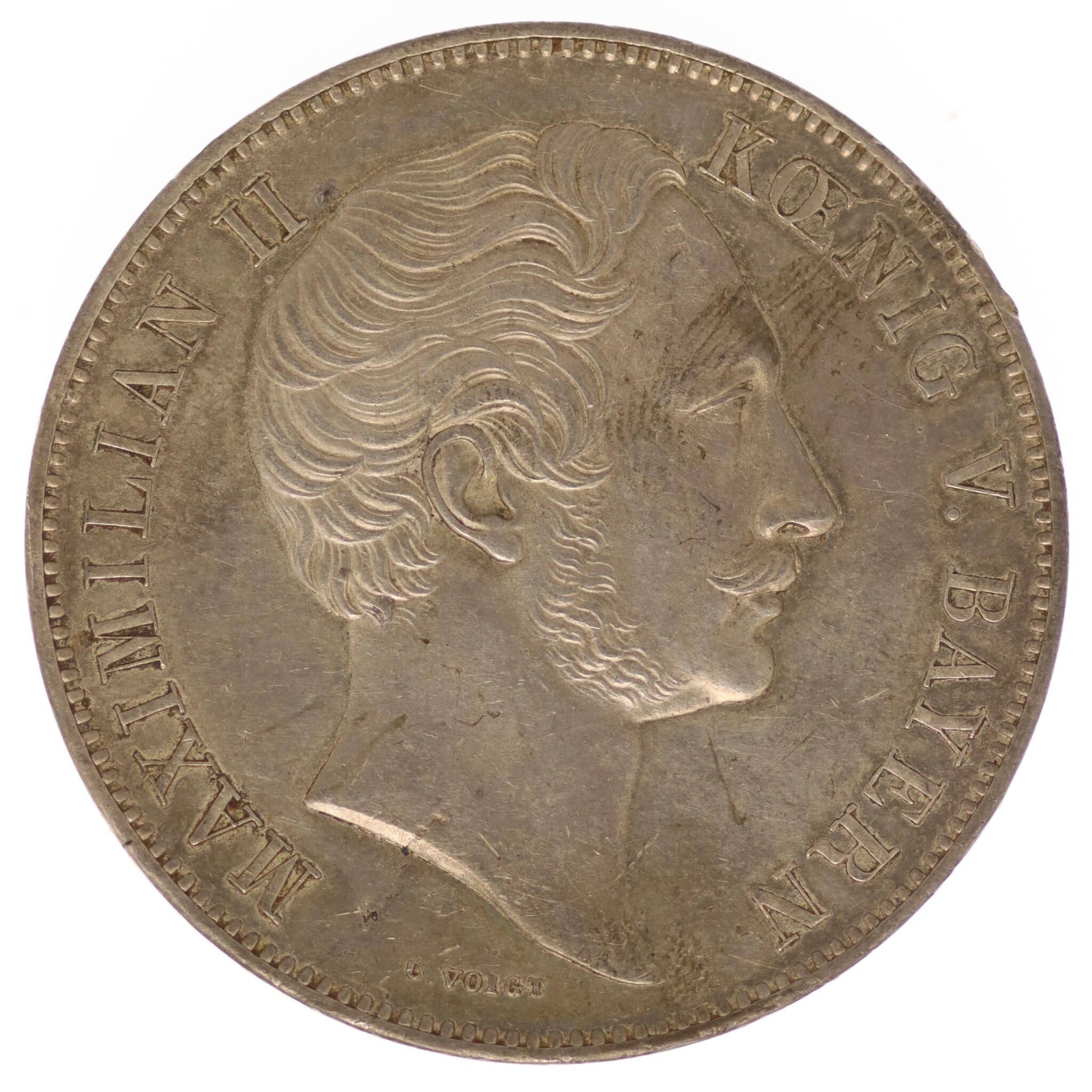 Bayern Maximilian II. Doppeltaler 1856