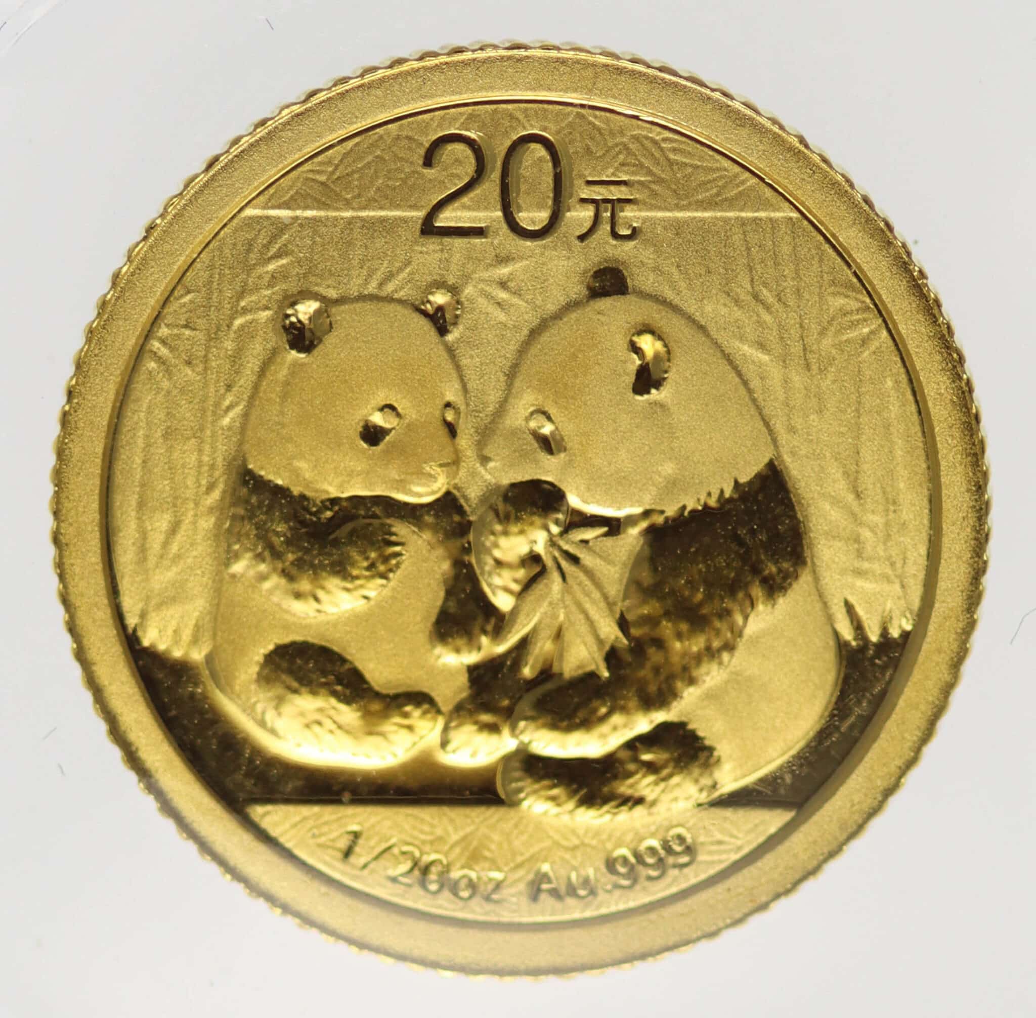 China Panda 20 Yuan 2009 1/20 Unze