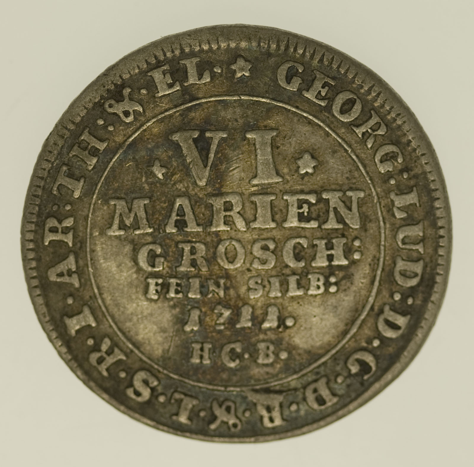 Braunschweig Calenberg Hannover Georg Ludwig 6 Mariengroschen 1711