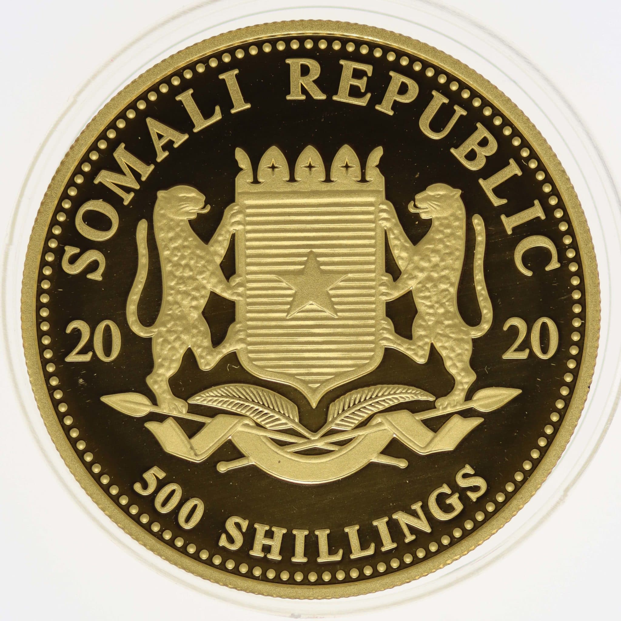 Somalia 500 Shillings 2020 African Wildlife Elephant