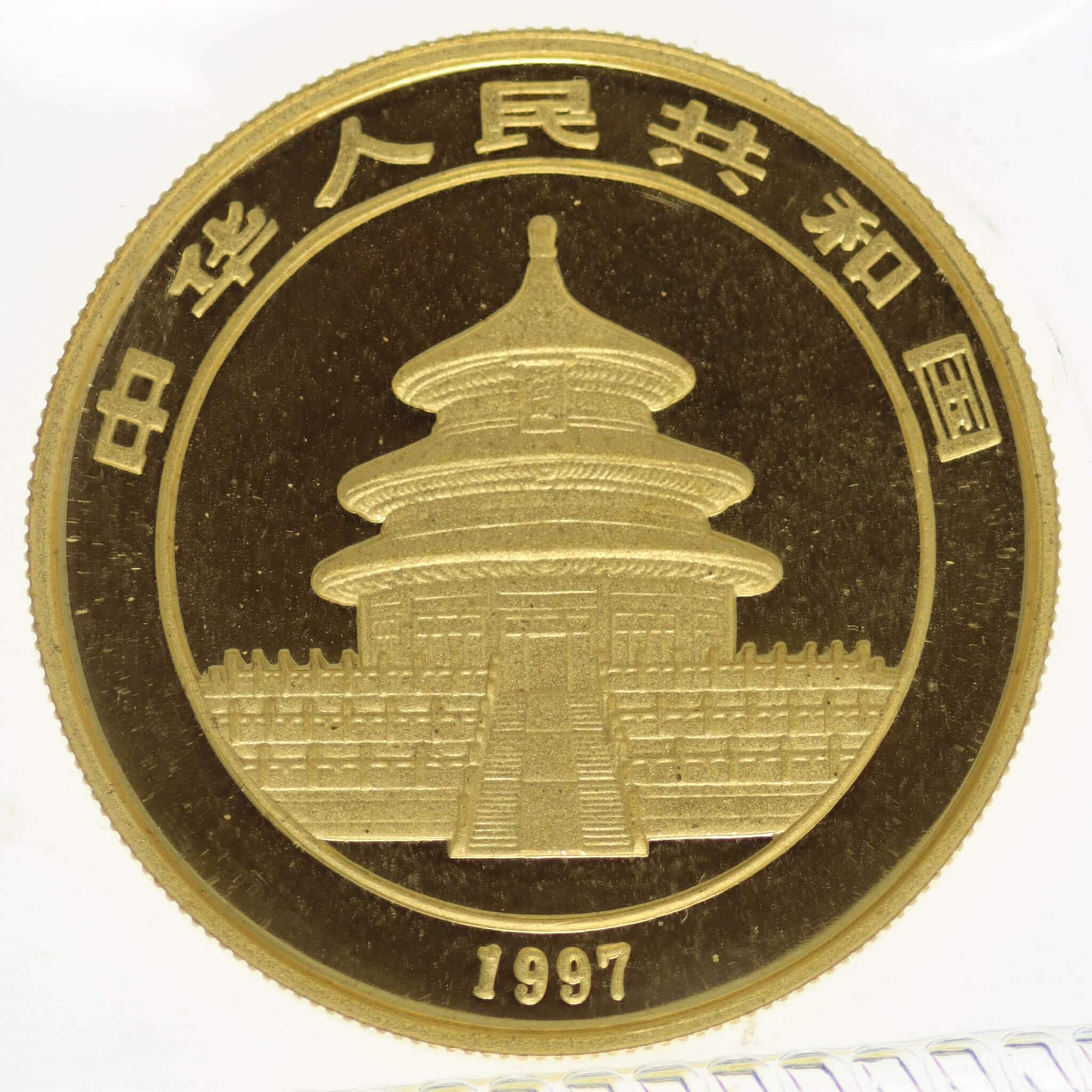China Panda 100 Yuan 1997 1 Unze