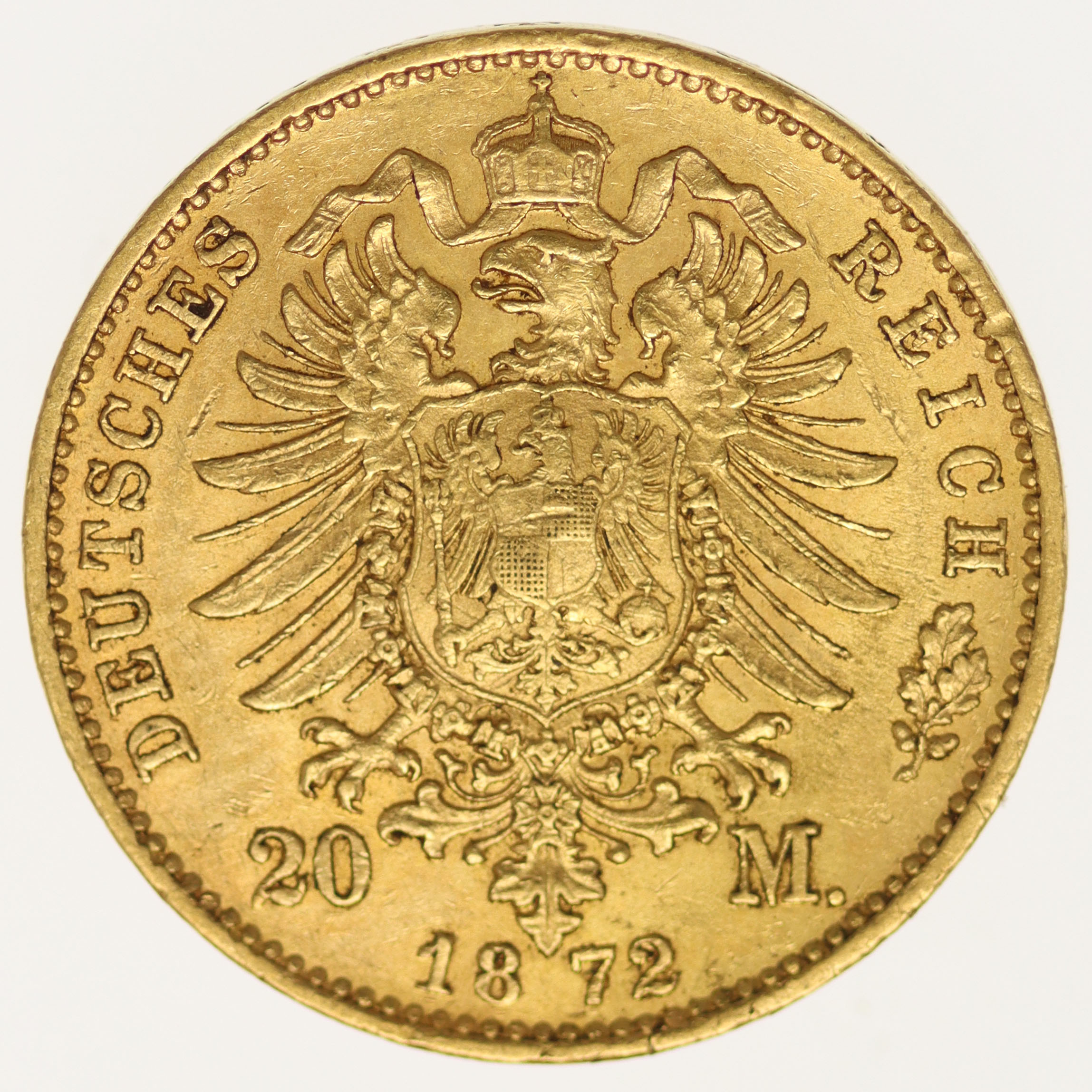 Bayern Ludwig II. 20 Mark 1872